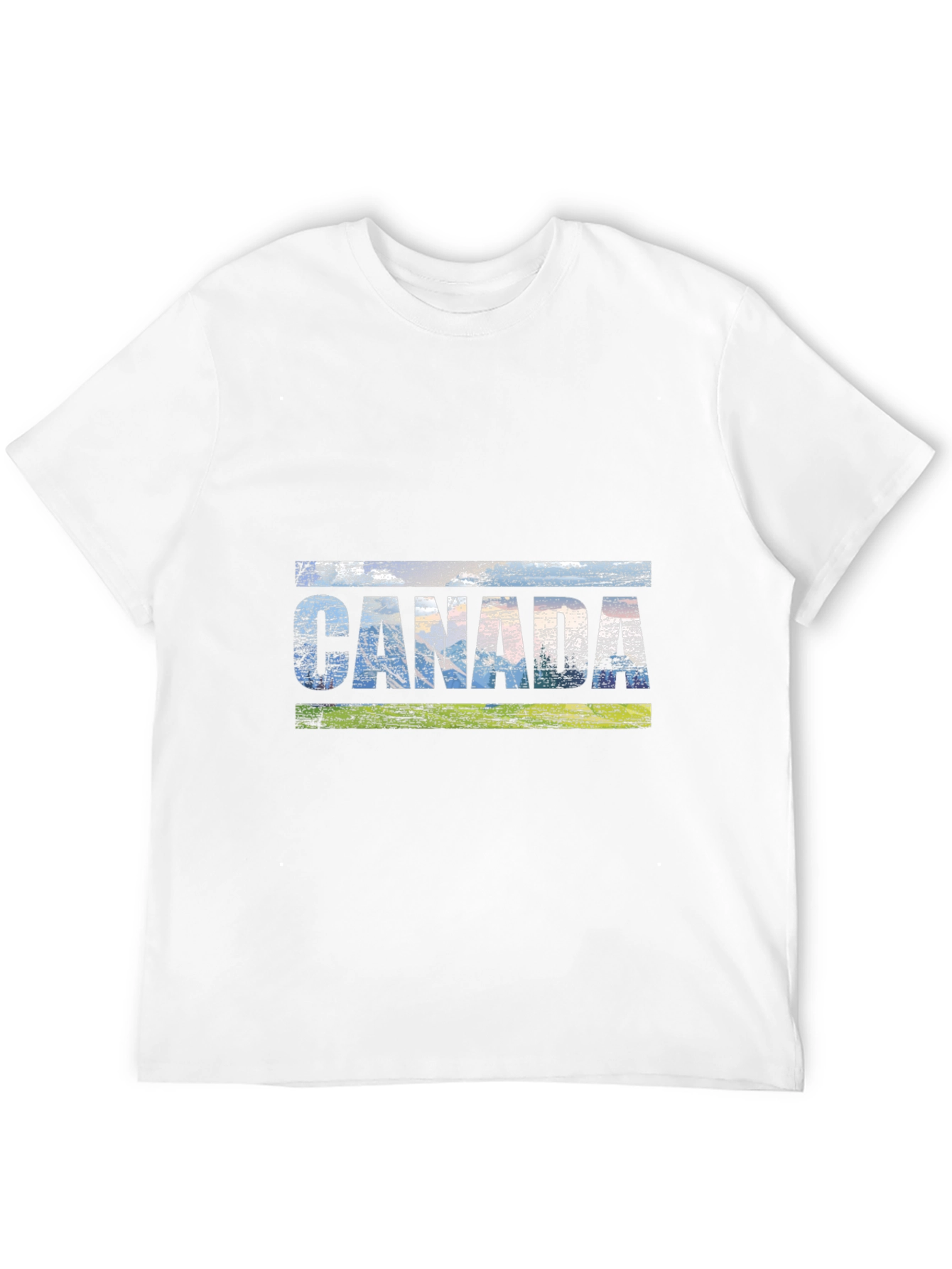Canada Graphic Tee - Distressed Style Black T-Shirt