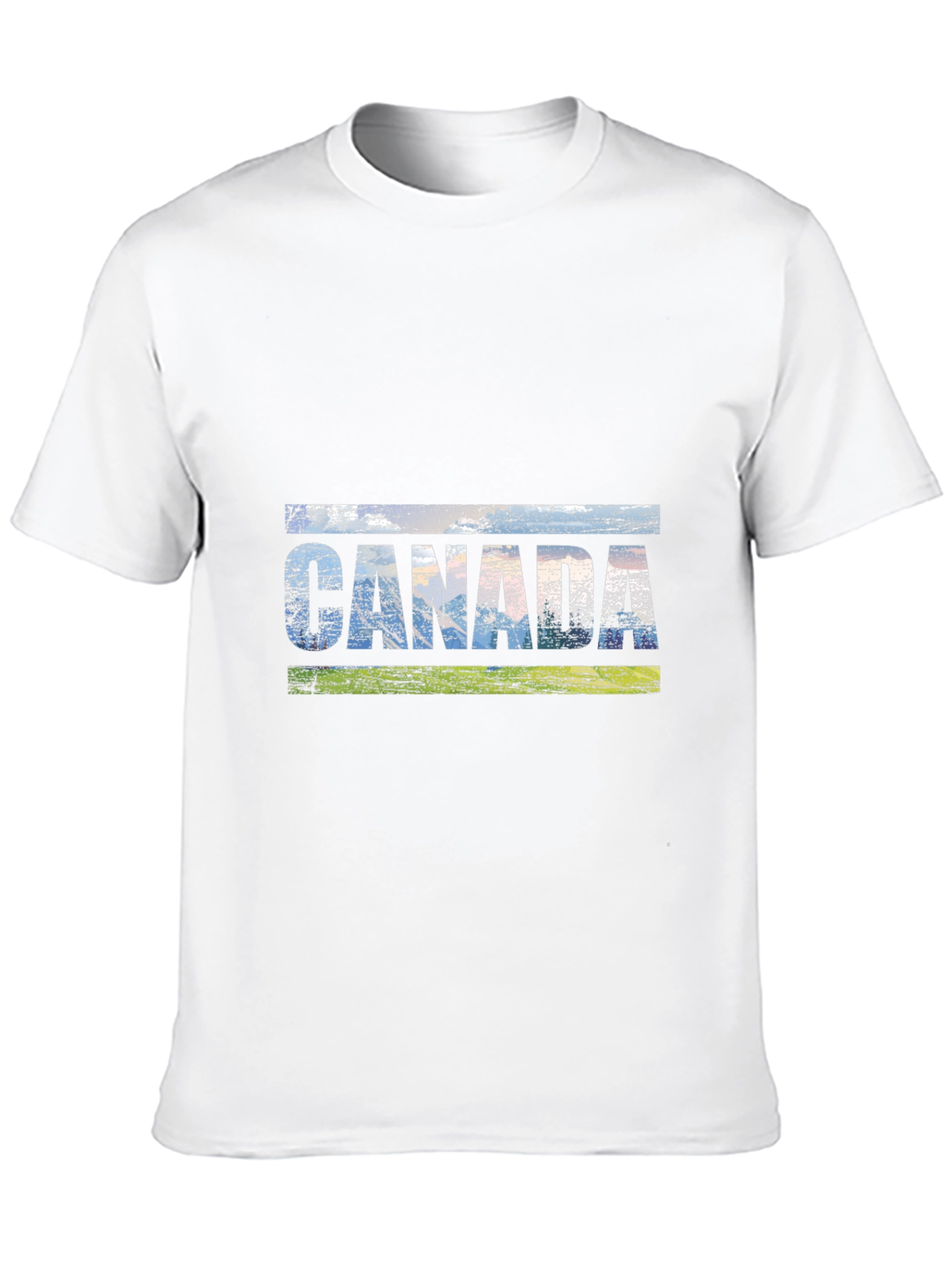 Canada Graphic Tee - Distressed Style Black T-Shirt