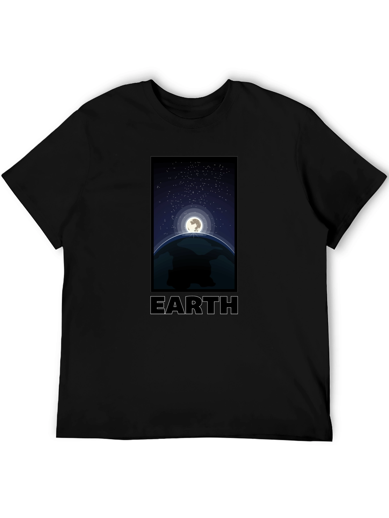 Earth Graphic T-Shirt - Night Sky Design