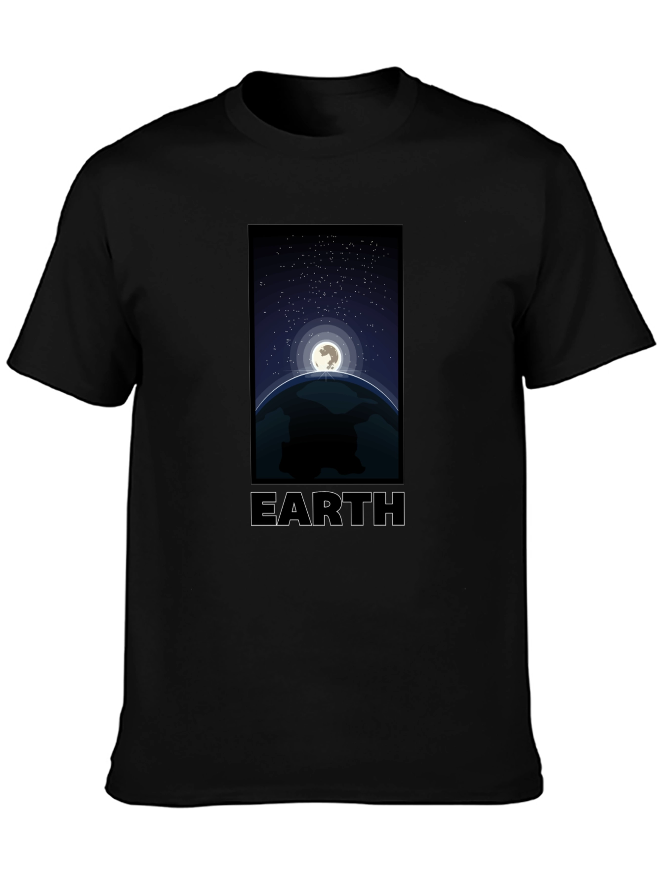 Earth Graphic T-Shirt - Night Sky Design