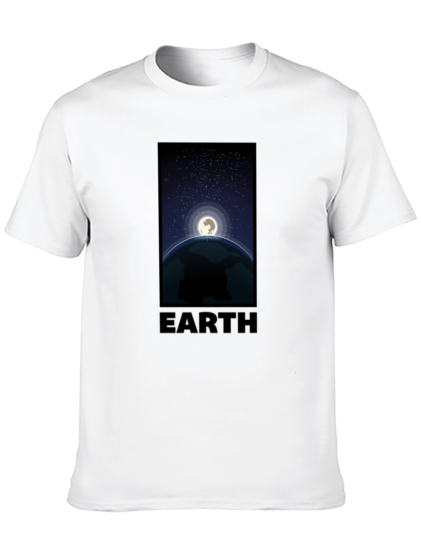 Earth Graphic T-Shirt - Night Sky Design