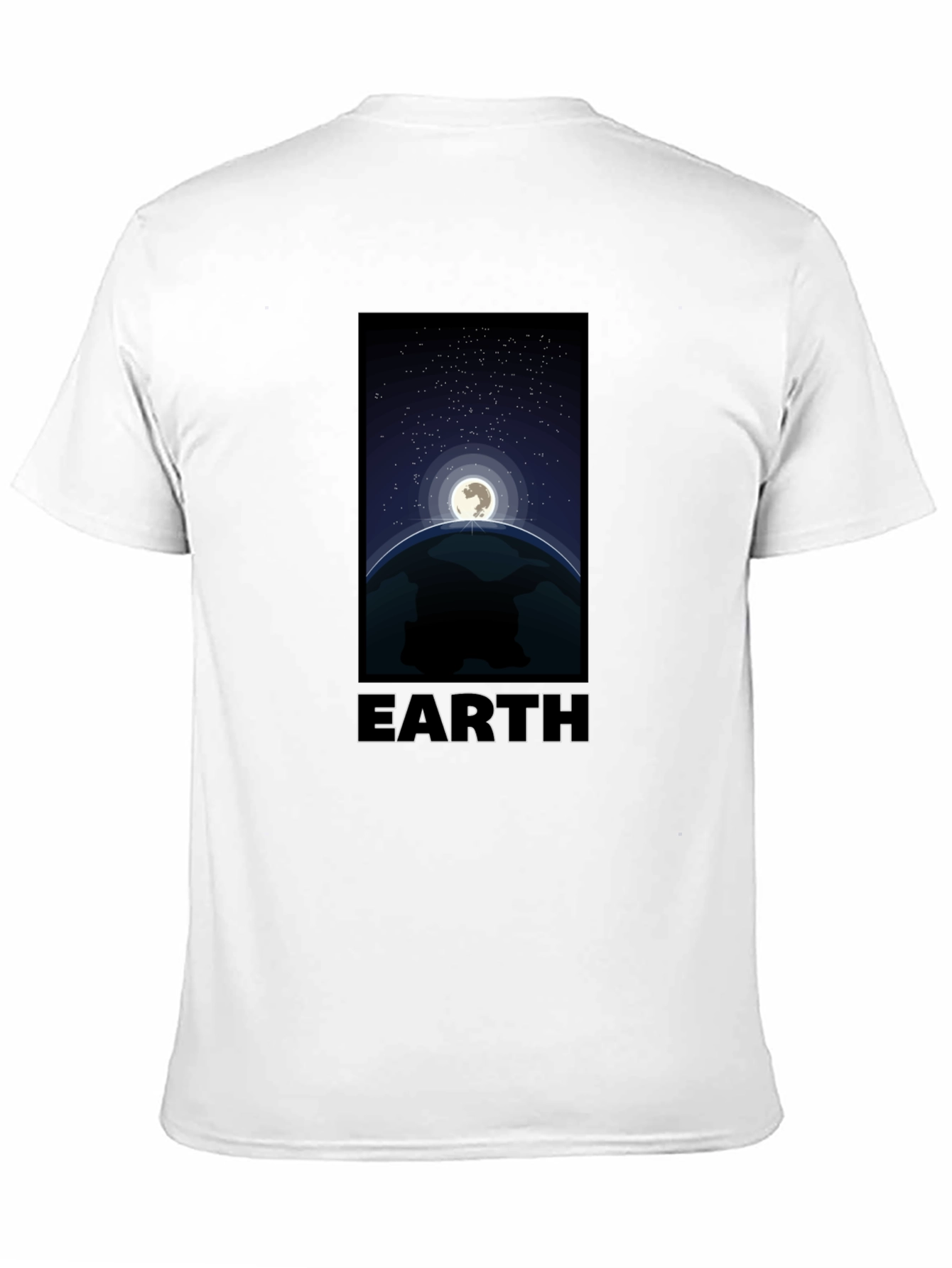 Earth Graphic T-Shirt - Night Sky Design