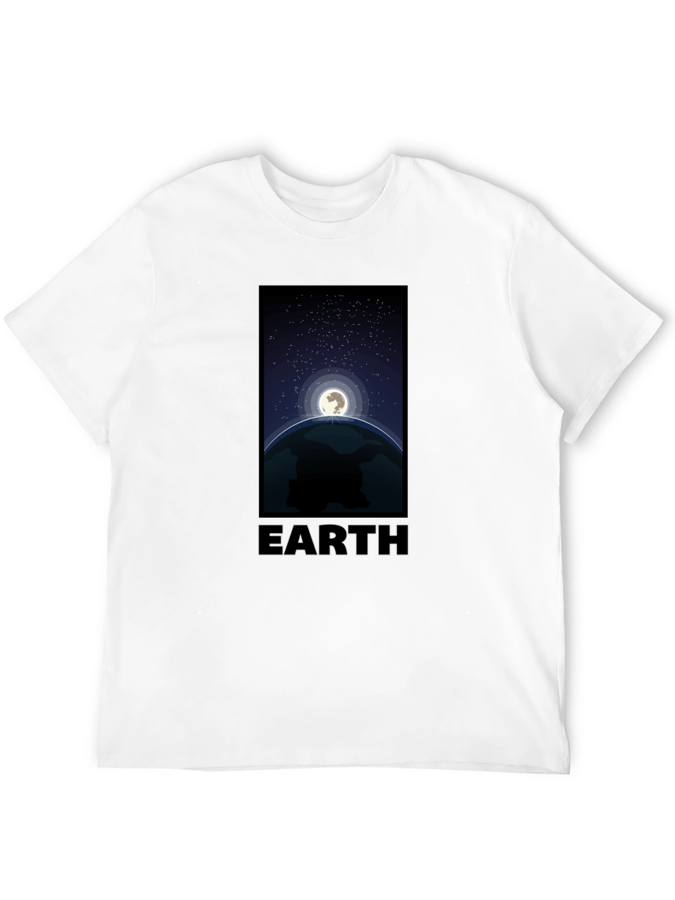 Earth Graphic T-Shirt - Night Sky Design