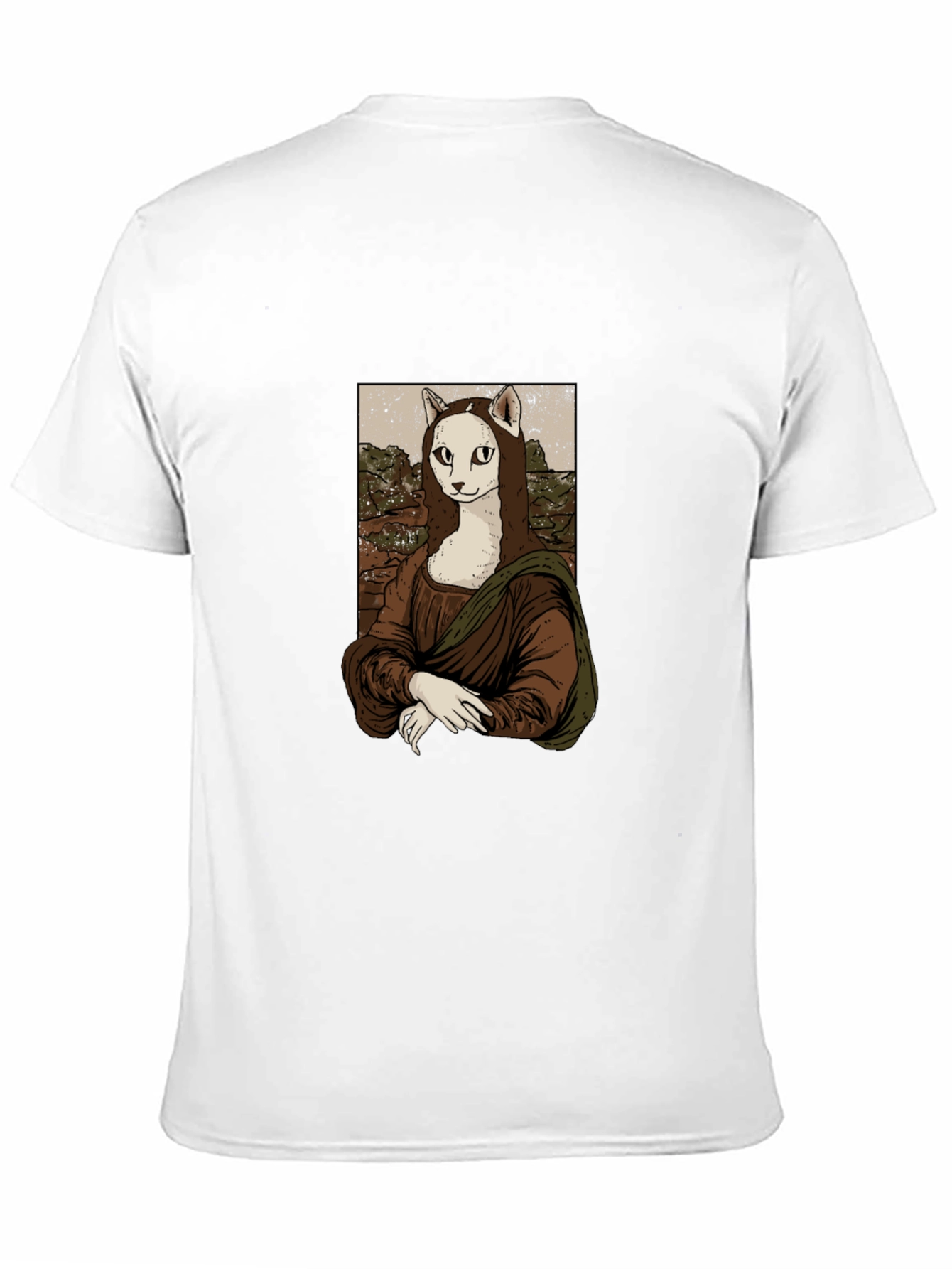 Mona Lisa Cat T-Shirt - Unique Graphic Tee