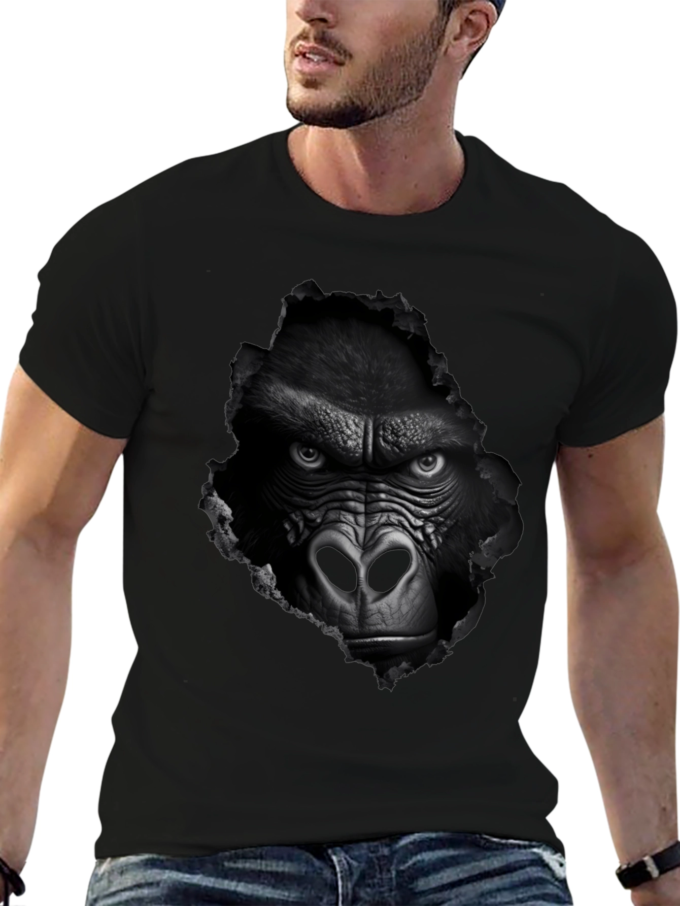 Gorilla Graphic Tee - Mens Black T-Shirt