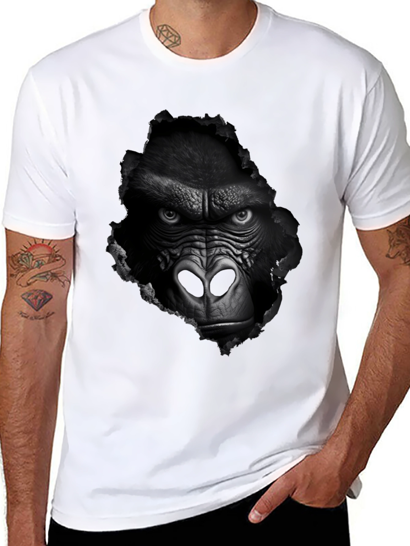 Gorilla Graphic Tee - Mens Black T-Shirt