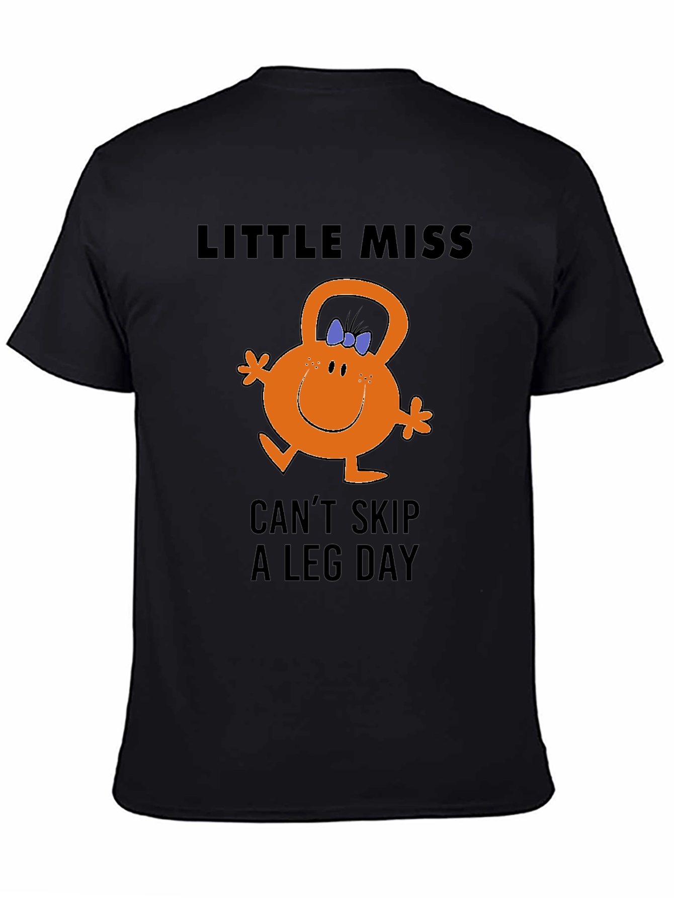 Little Miss Cant Skip Leg Day Black T-Shirt