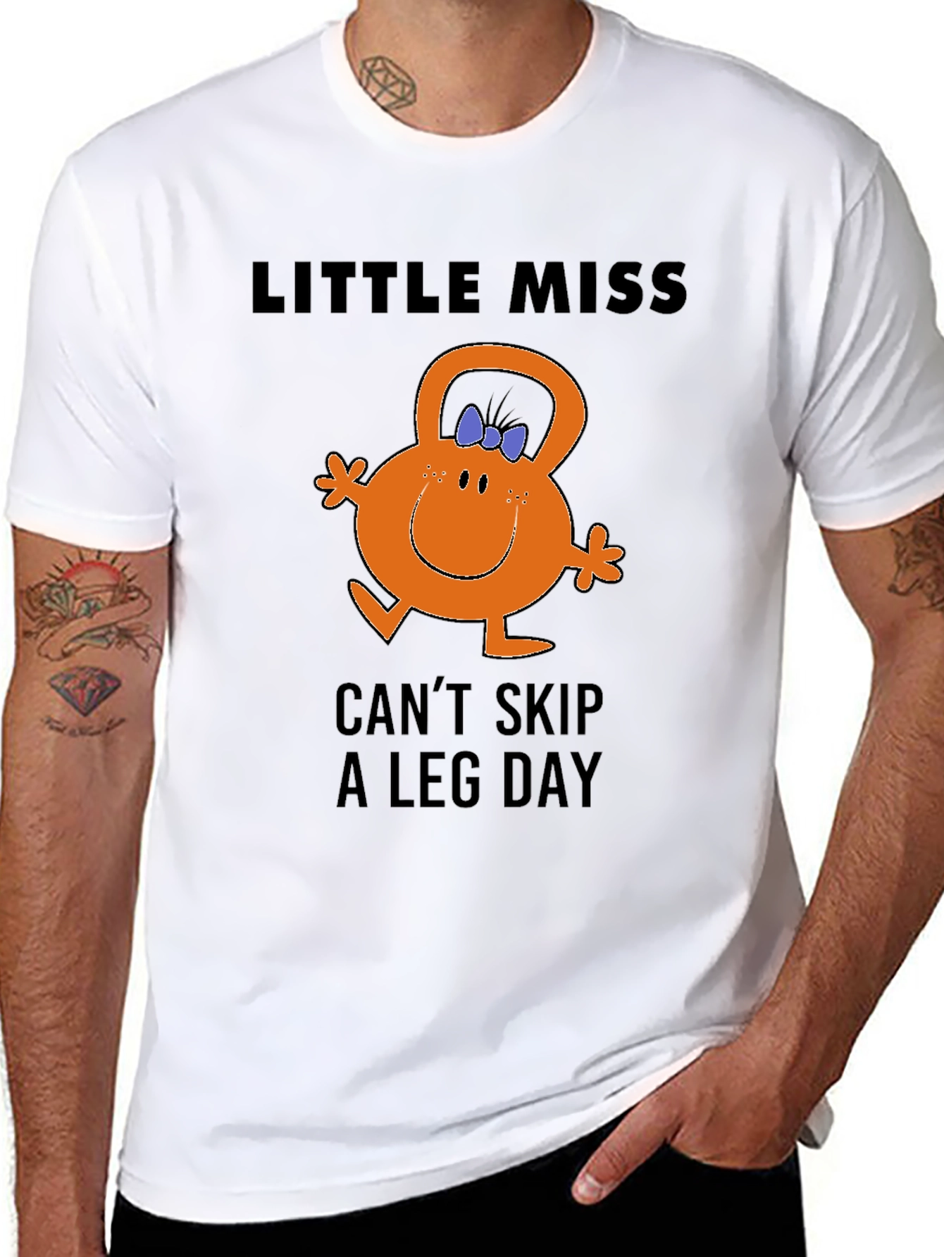 Little Miss Cant Skip Leg Day Black T-Shirt
