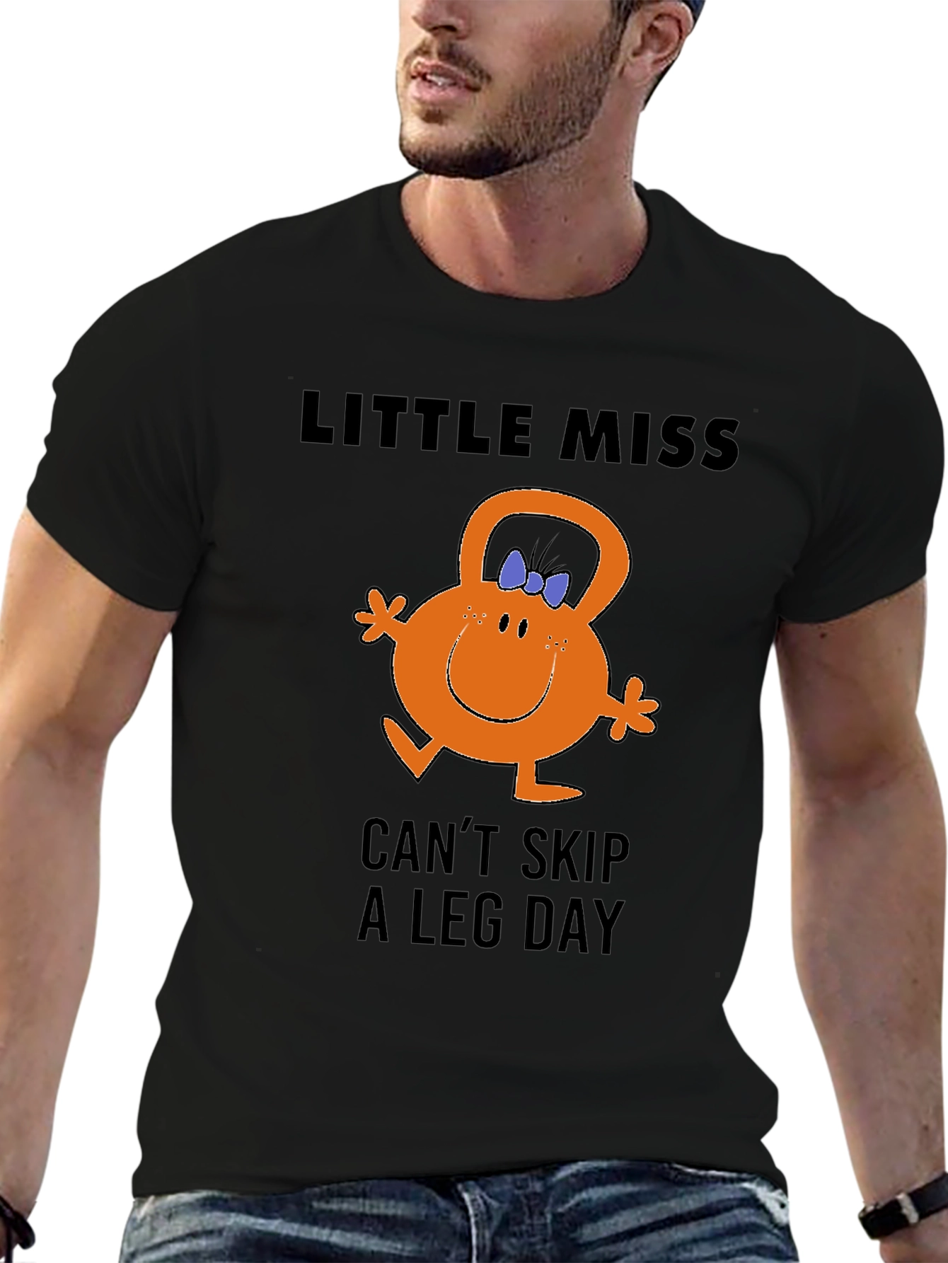 Little Miss Cant Skip Leg Day Black T-Shirt