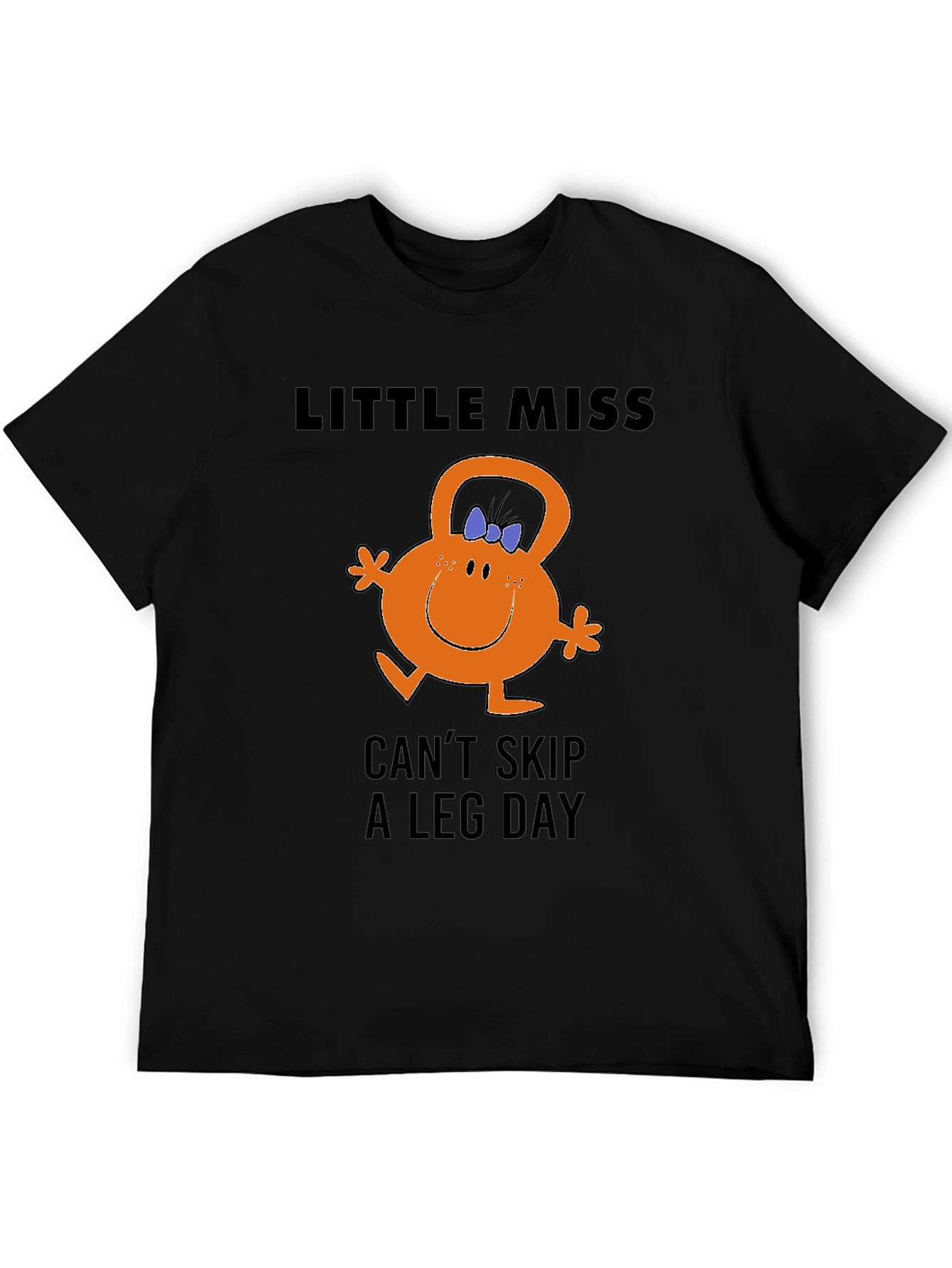 Little Miss Cant Skip Leg Day Black T-Shirt