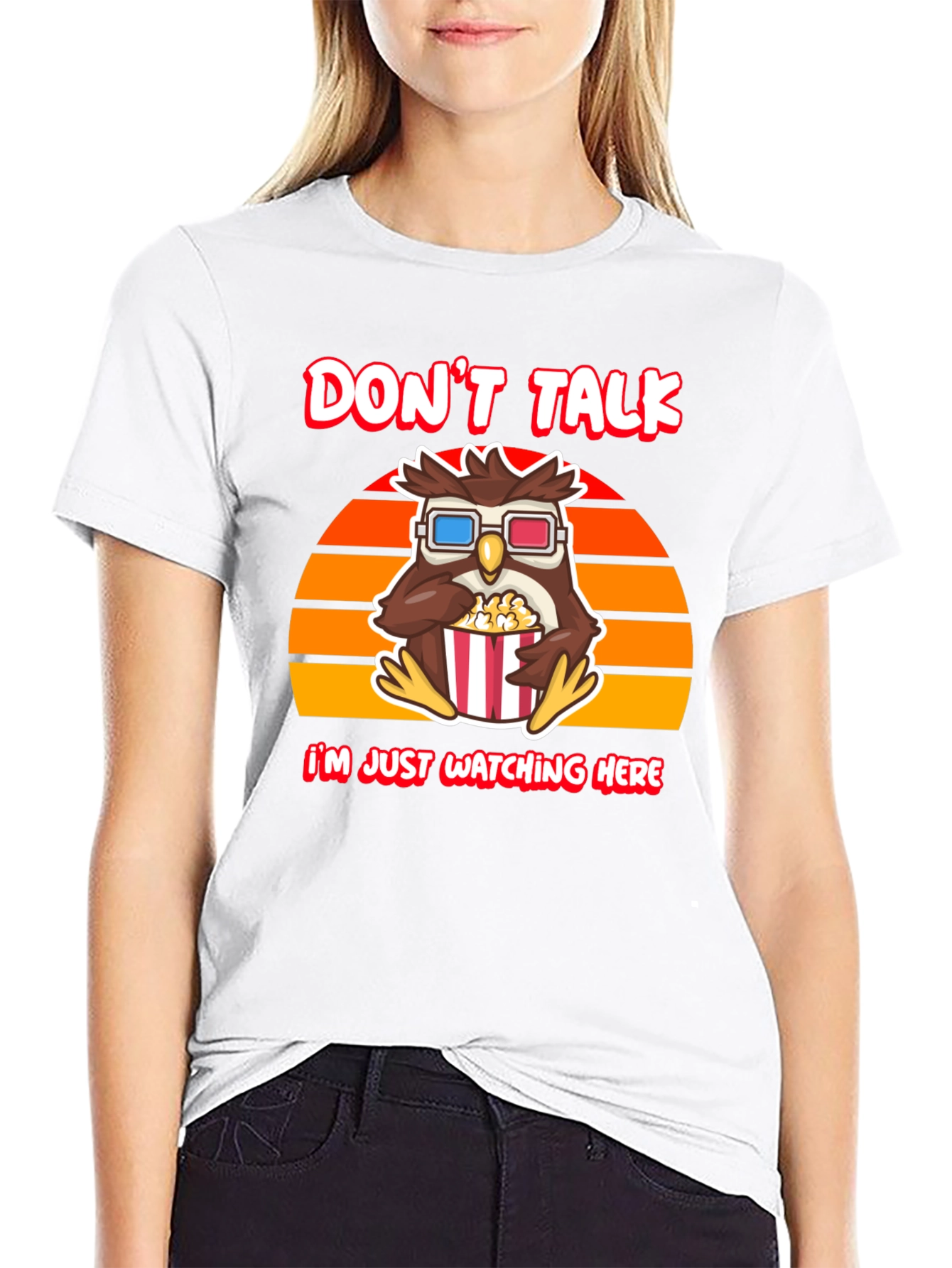 Dont Talk T-Shirt - Owl Watching Movie Tee
