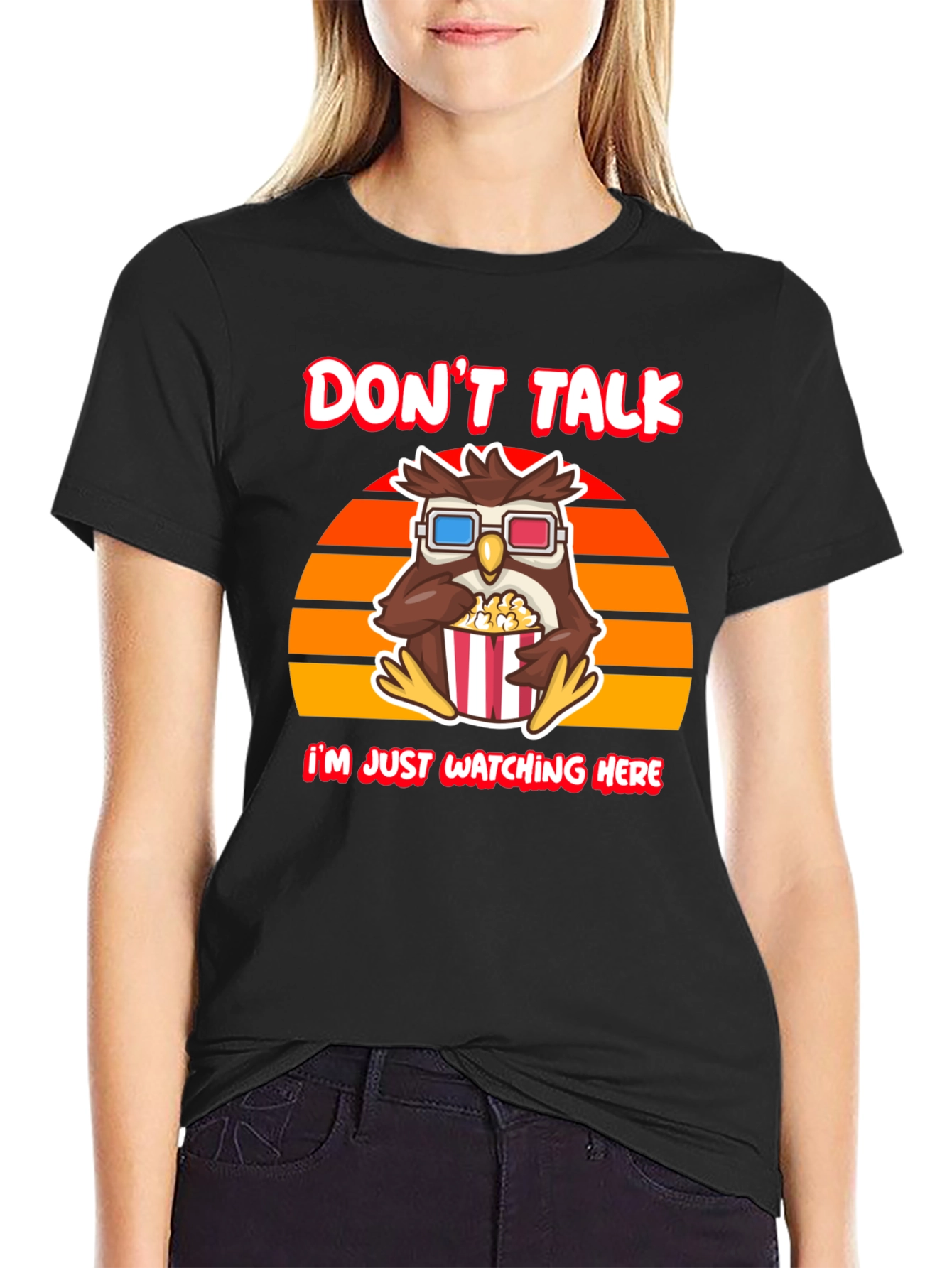 Dont Talk T-Shirt - Owl Watching Movie Tee