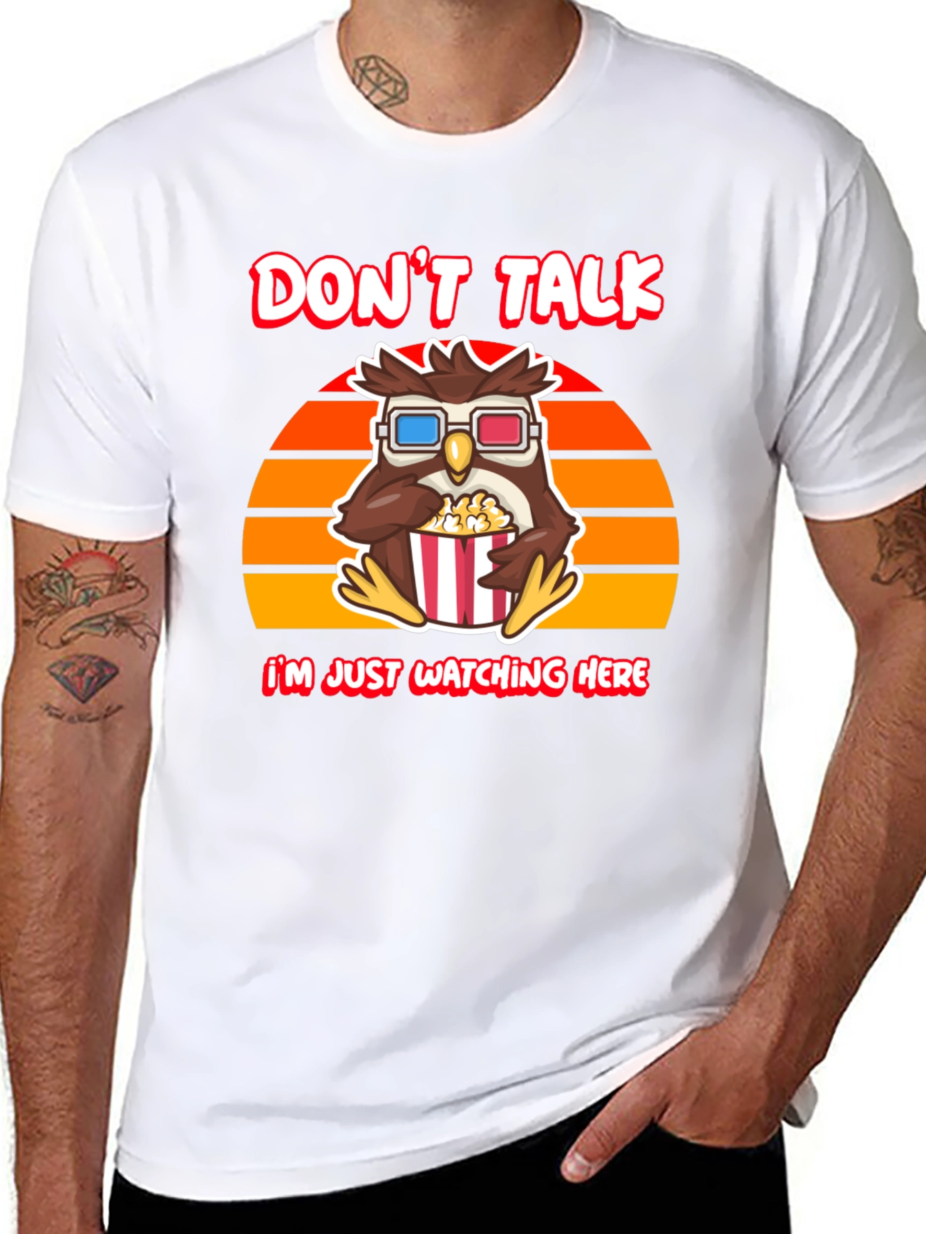Dont Talk T-Shirt - Owl Watching Movie Tee