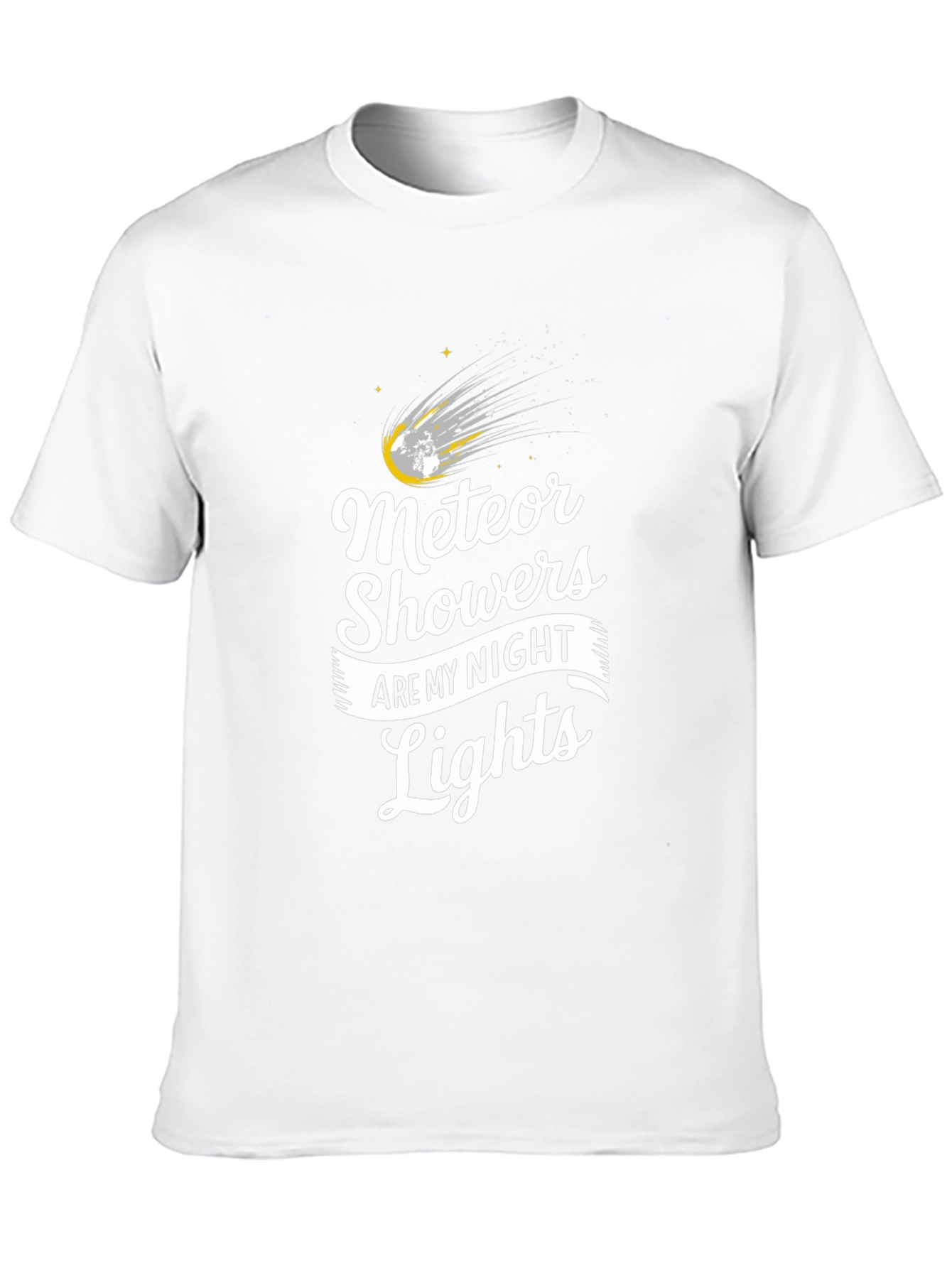 Meteor Showers Black Graphic T-Shirt