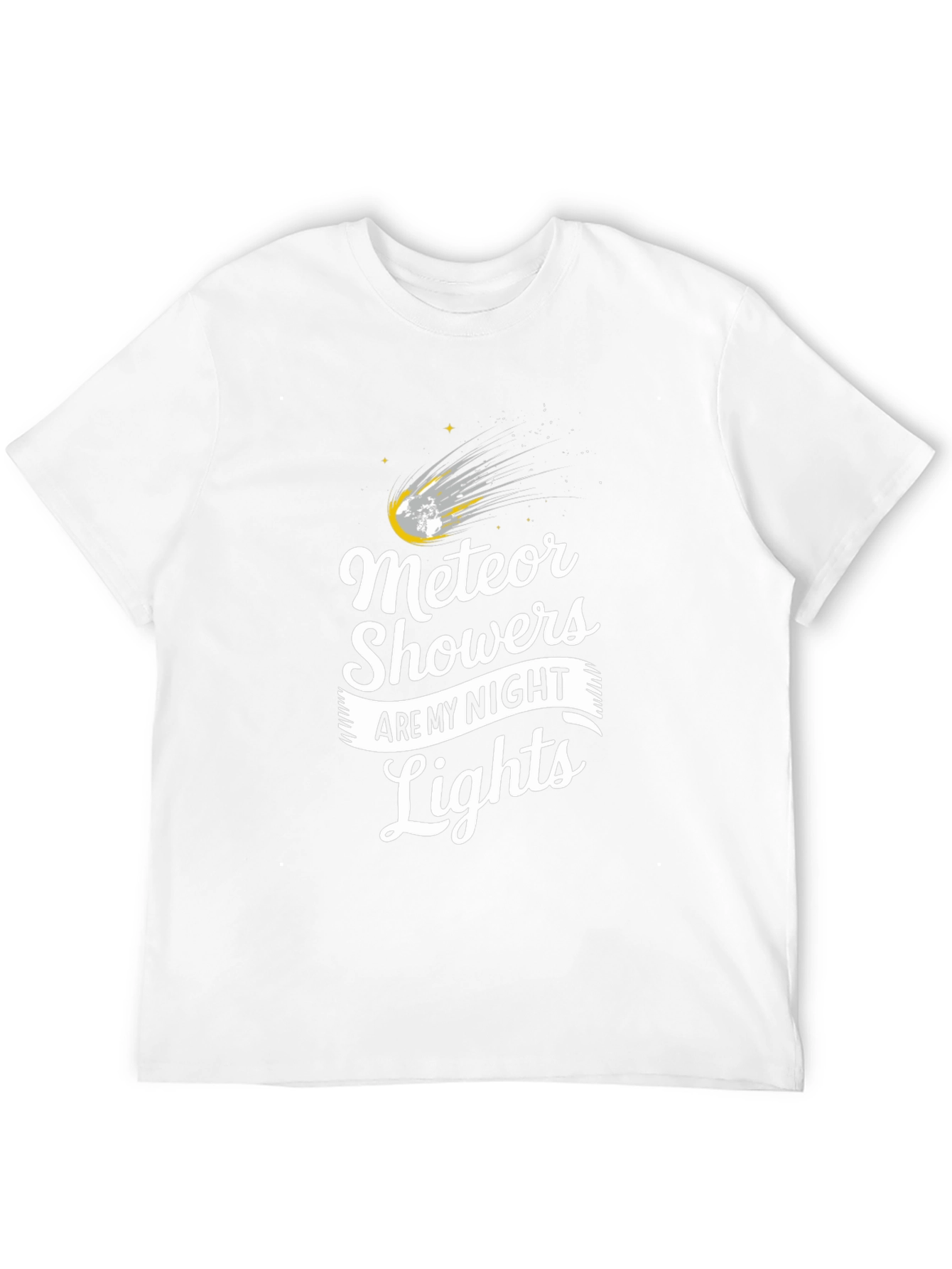 Meteor Showers Black Graphic T-Shirt