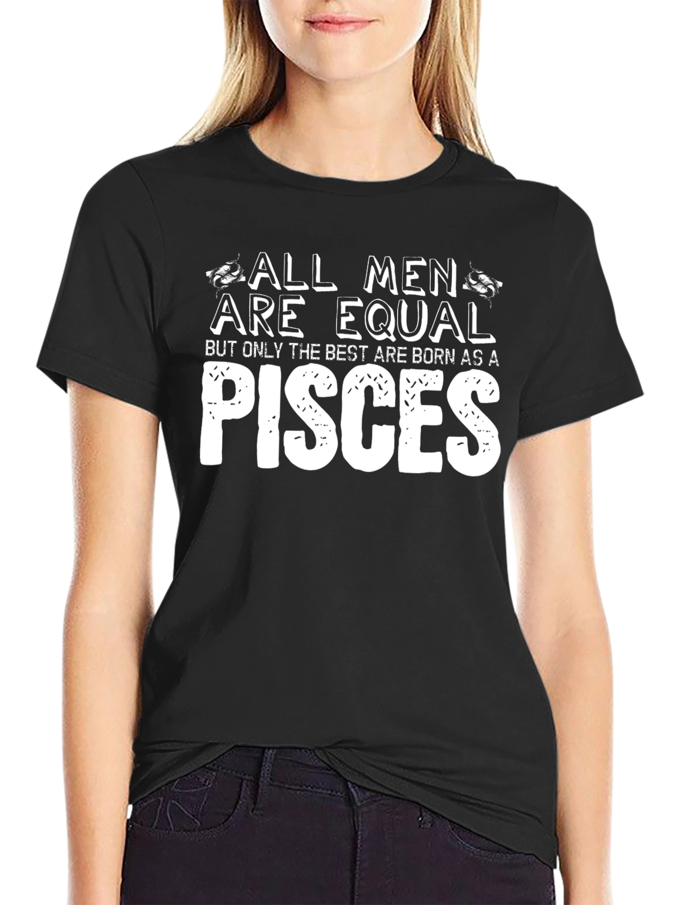 Pisces Zodiac Mens Graphic T-Shirt