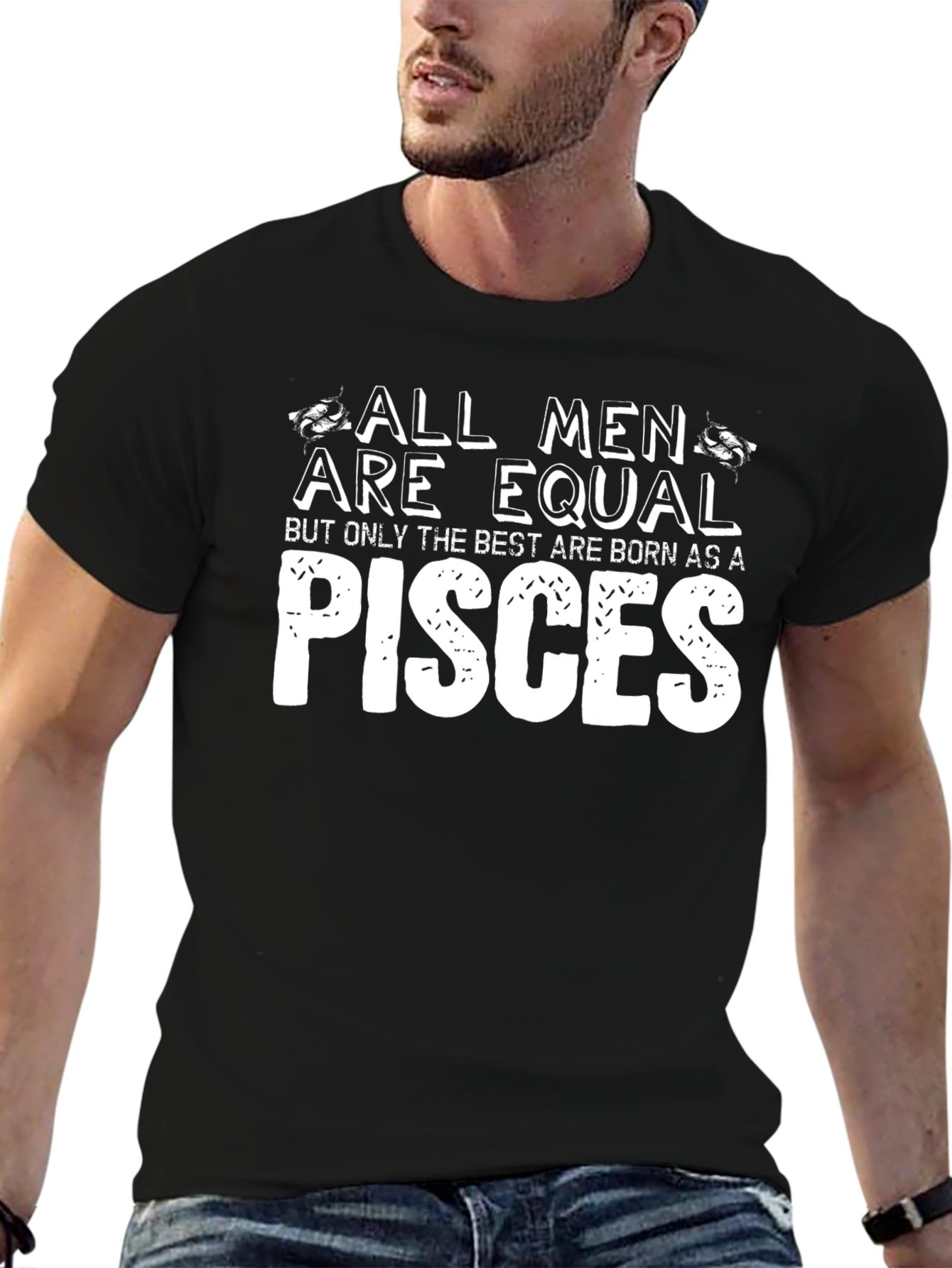 Pisces Zodiac Mens Graphic T-Shirt