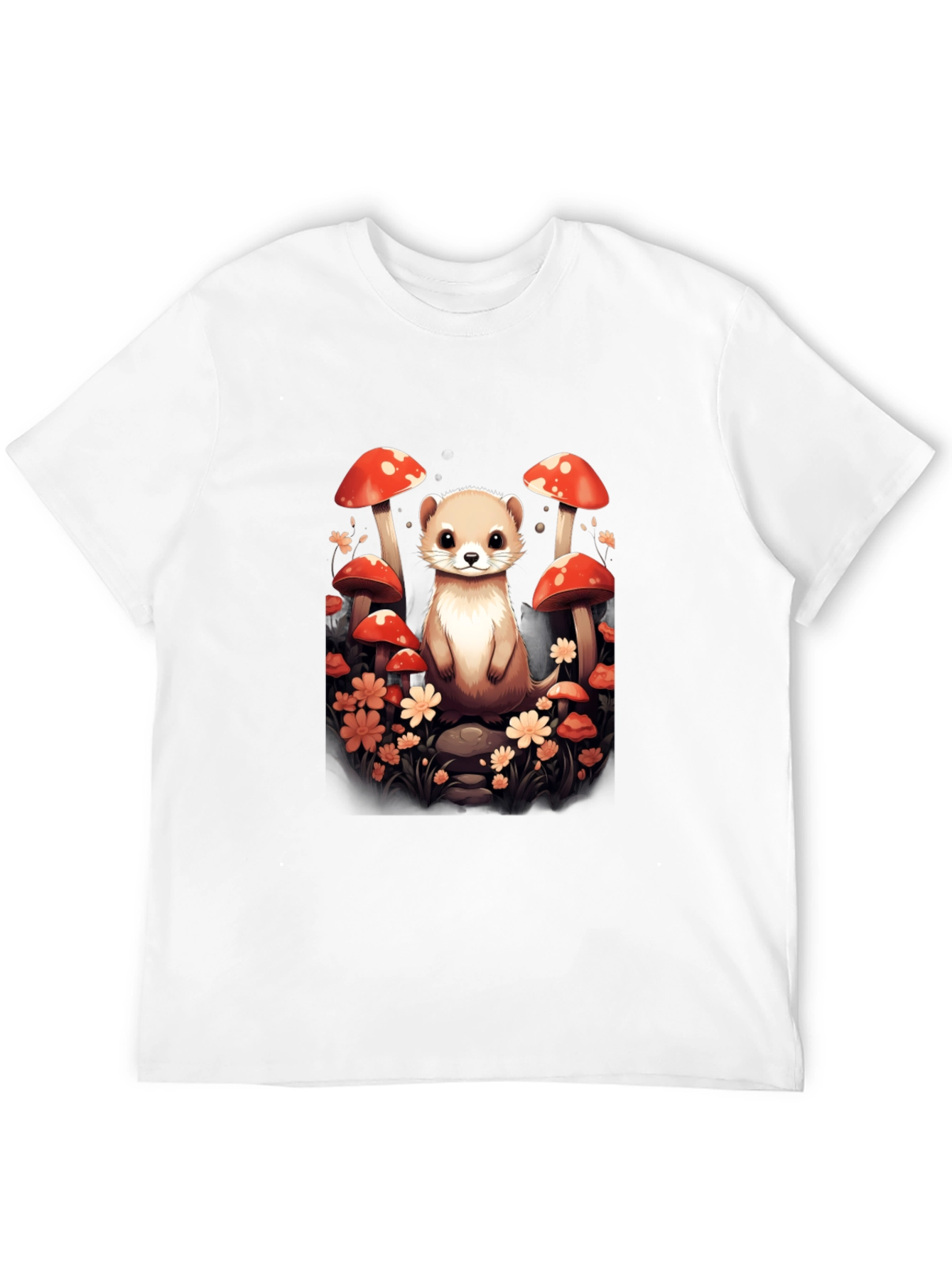 Mushroom Ferret Graphic Tee