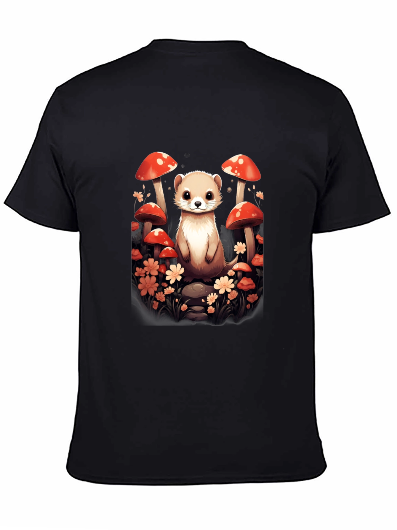 Mushroom Ferret Graphic Tee