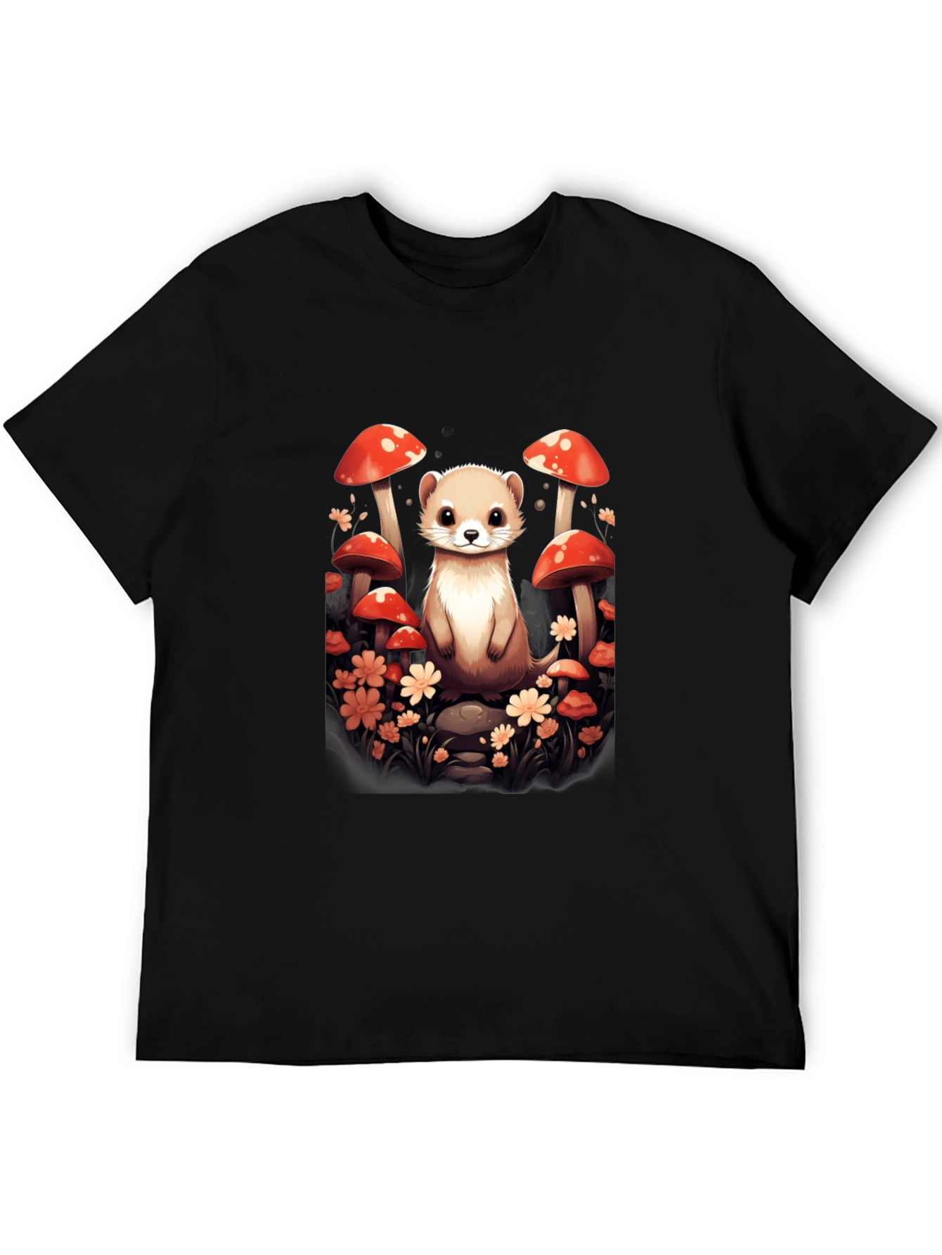 Mushroom Ferret Graphic Tee