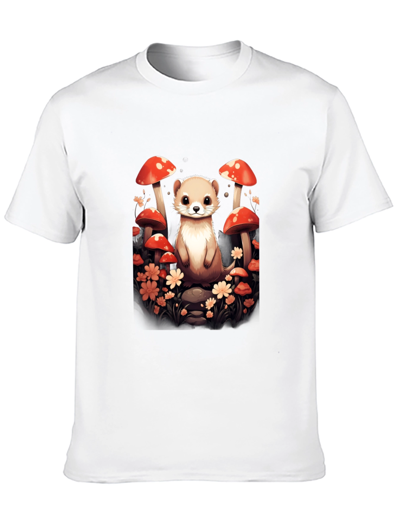 Mushroom Ferret Graphic Tee