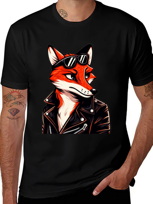 Cool Fox Biker T-Shirt