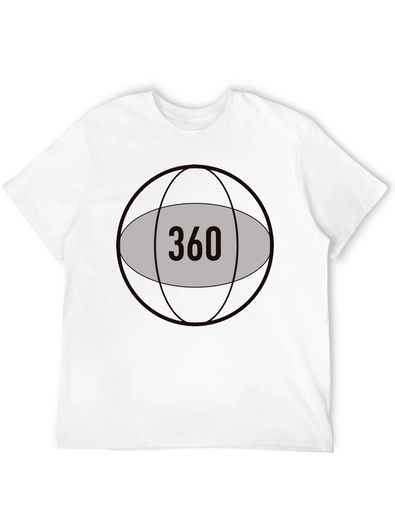 360 Graphic Tee - Black Cotton Blend