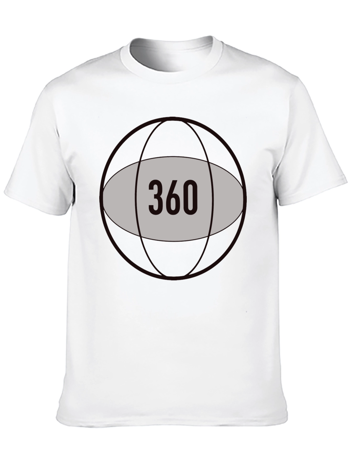 360 Graphic Tee - Black Cotton Blend