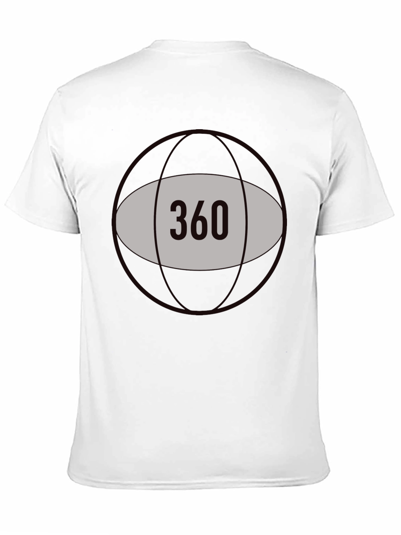 360 Graphic Tee - Black Cotton Blend