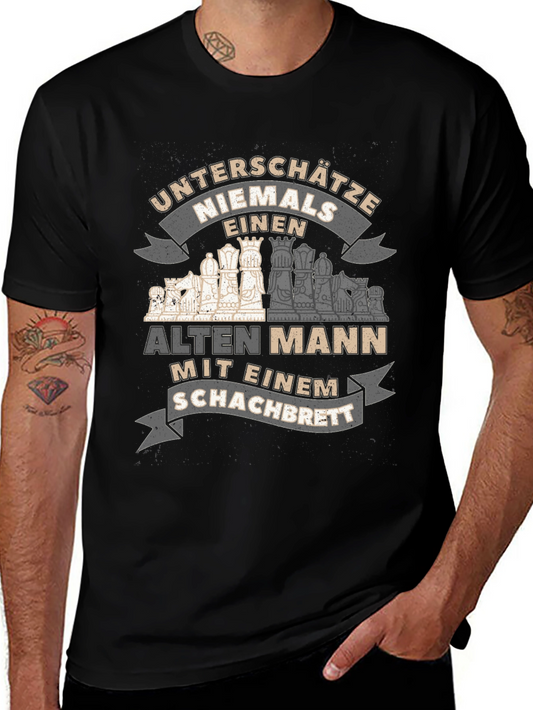 Chess Old Man T-Shirt - Never Underestimate
