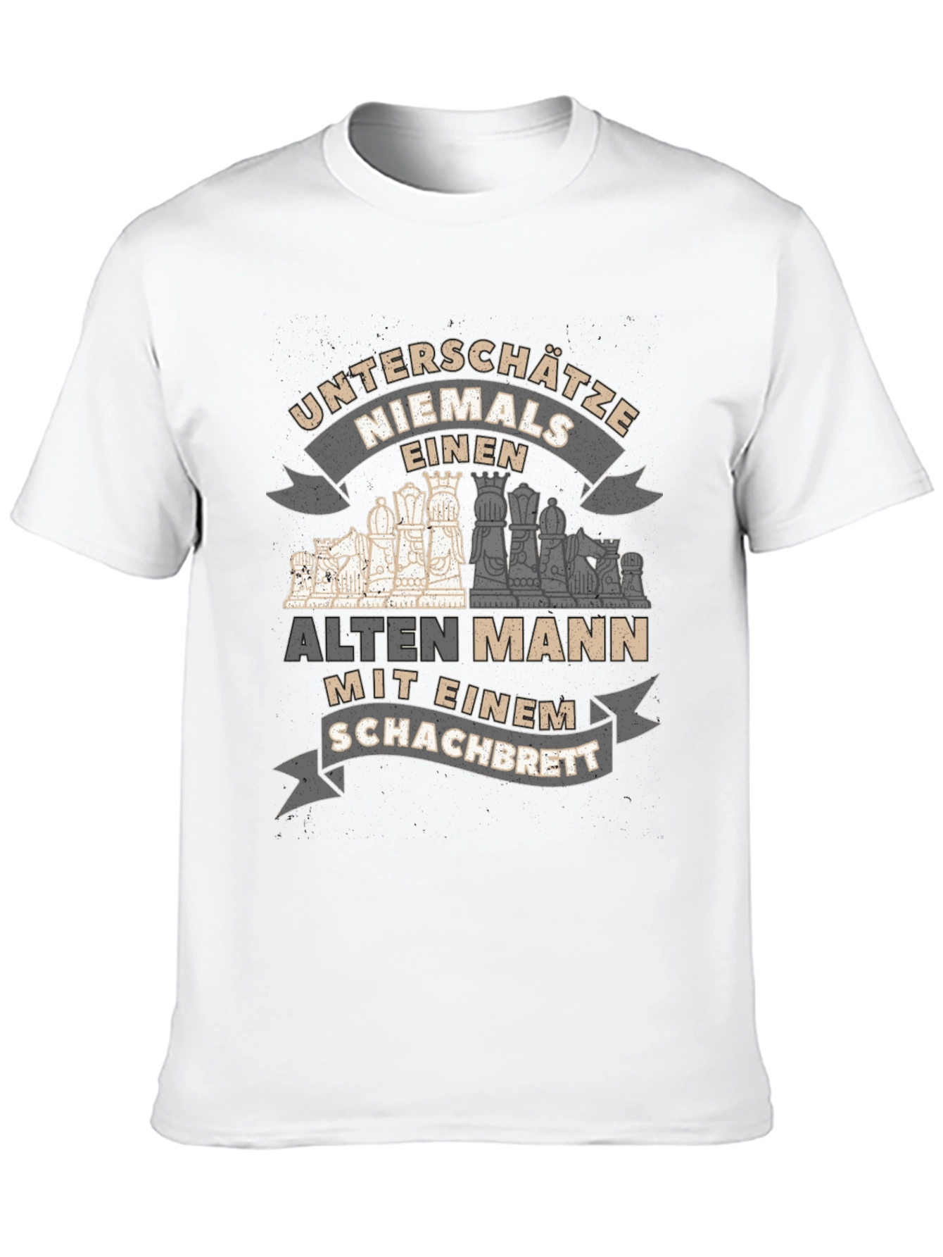 Chess Old Man T-Shirt - Never Underestimate