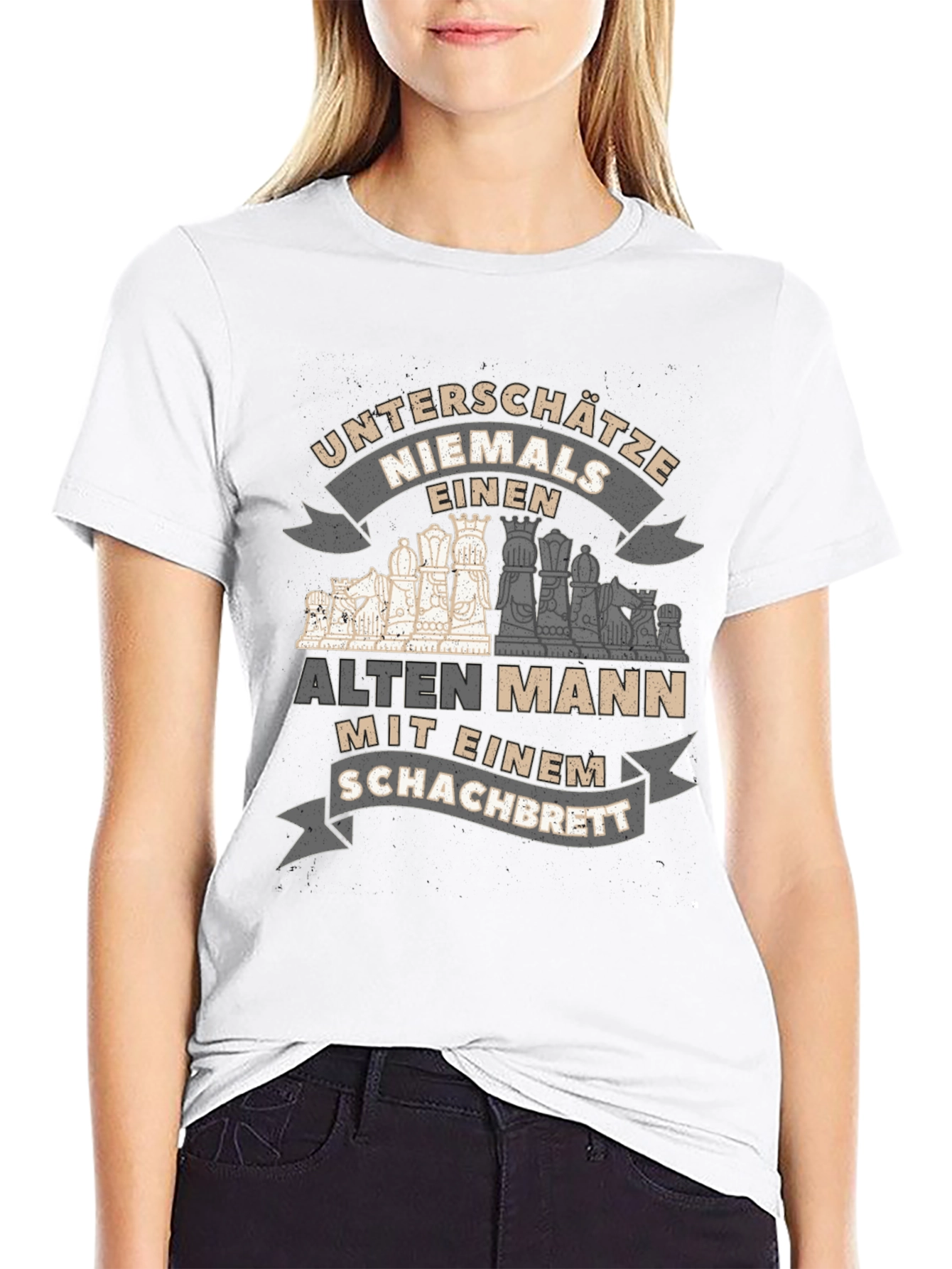 Chess Old Man T-Shirt - Never Underestimate