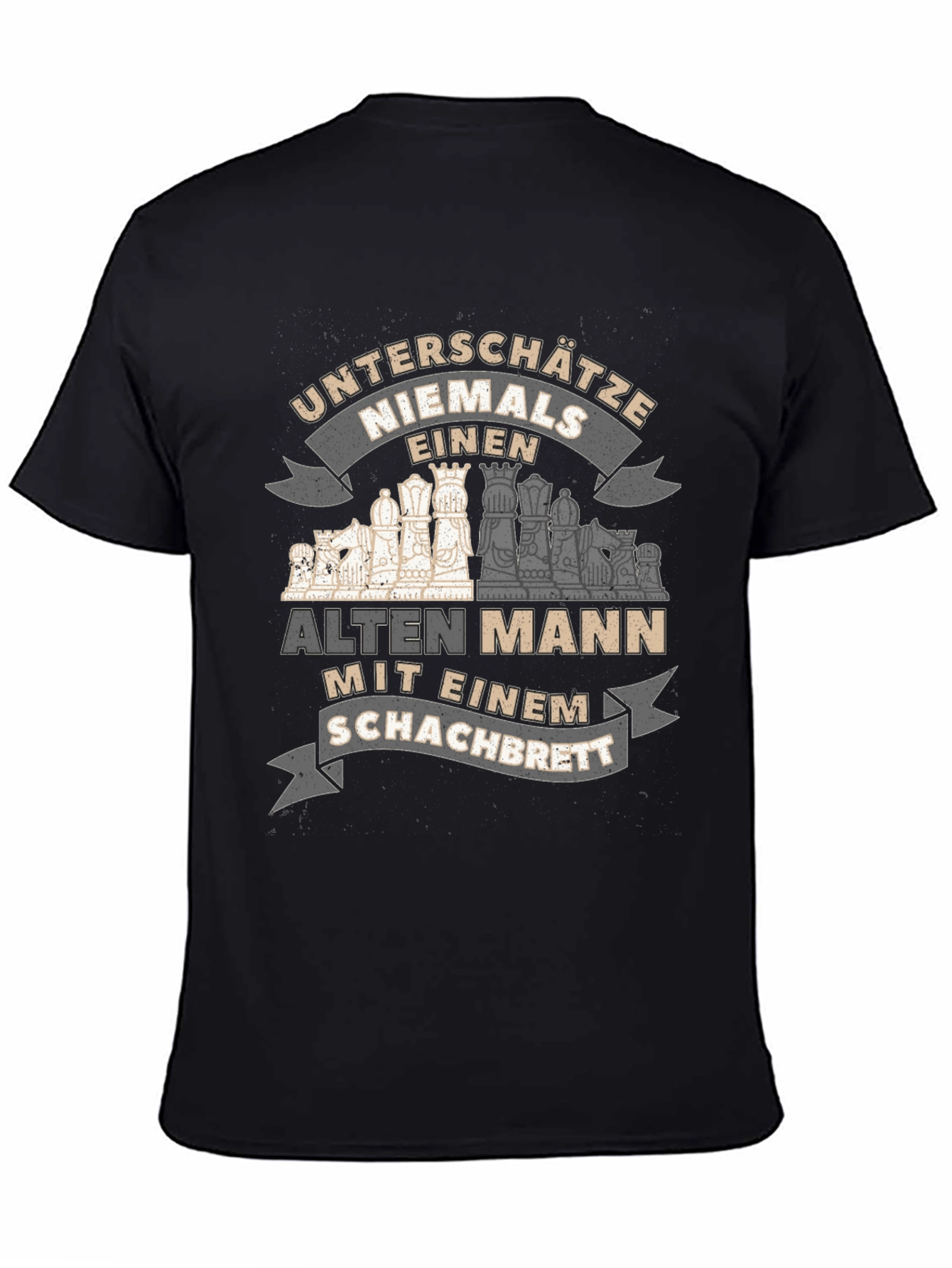 Chess Old Man T-Shirt - Never Underestimate