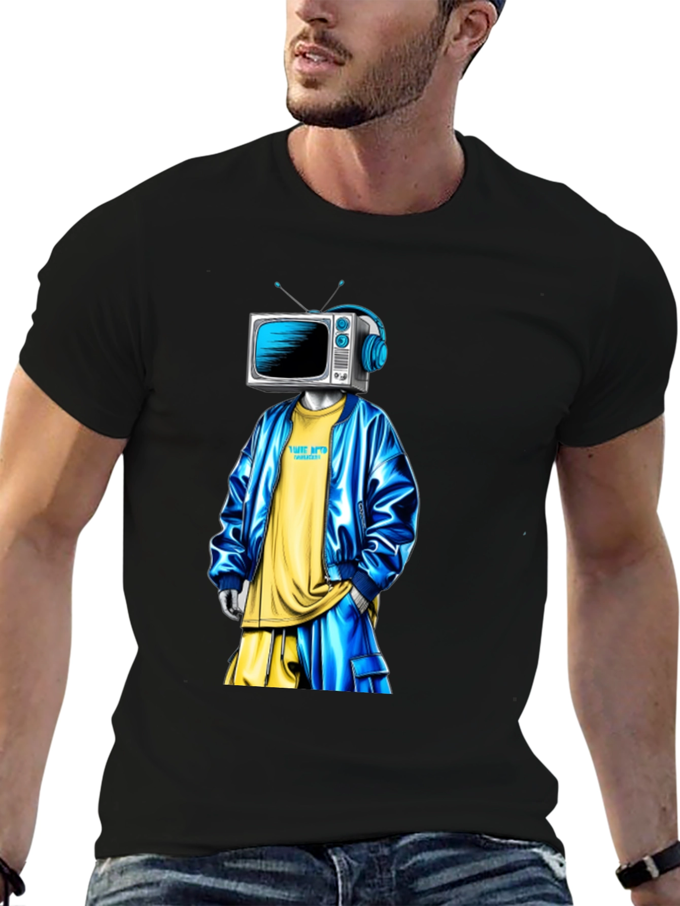 TV Head Graphic T-Shirt