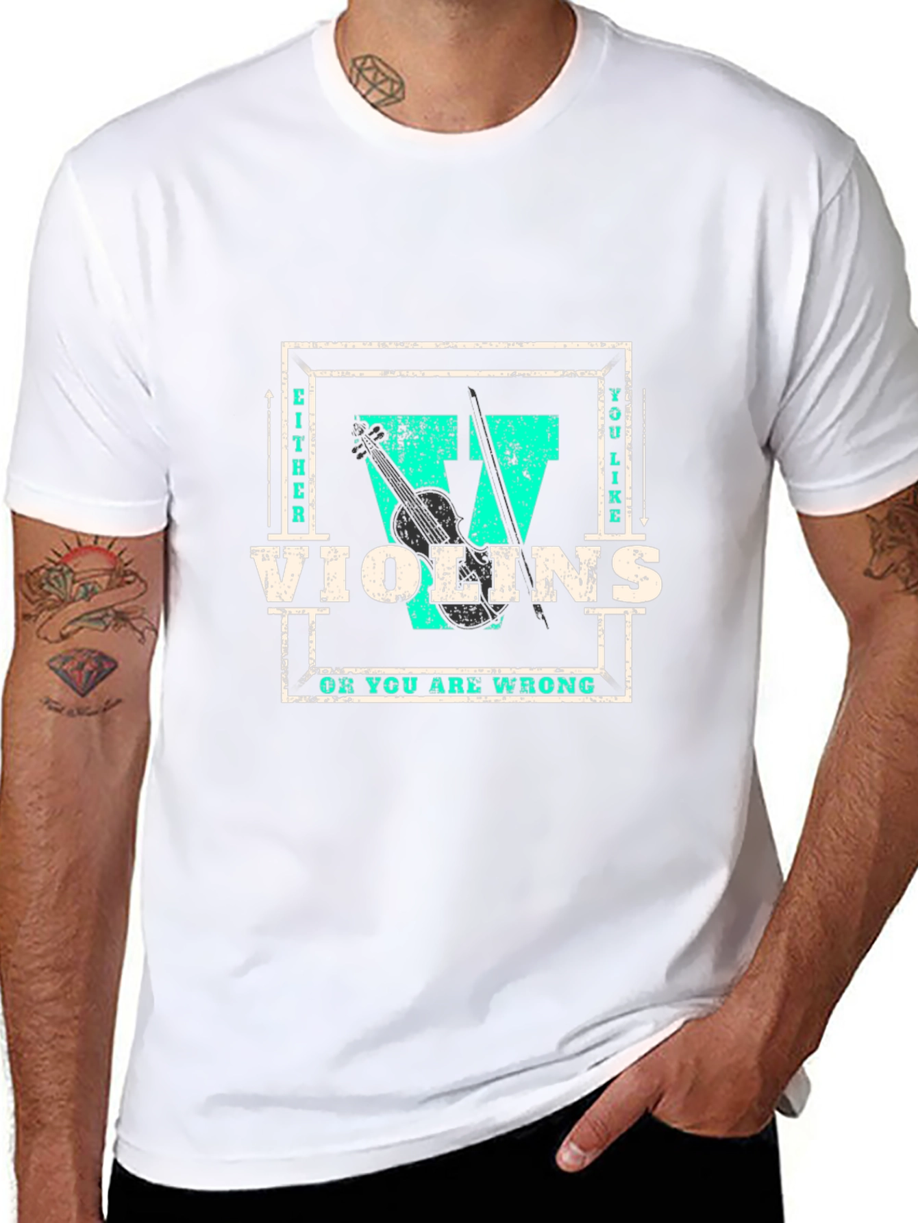 Violins T-Shirt: Music Lovers Tee