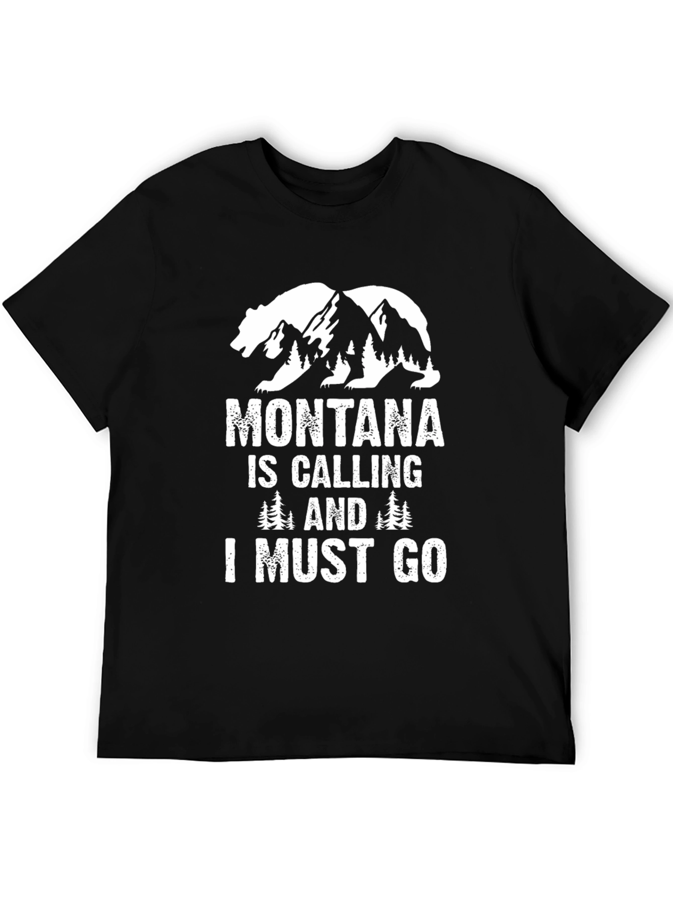 Montana is Calling Black Graphic Tee