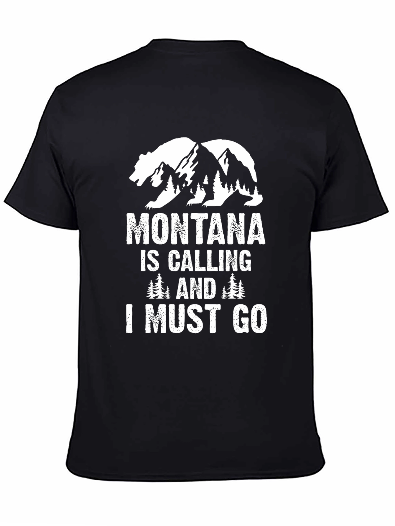 Montana is Calling Black Graphic Tee