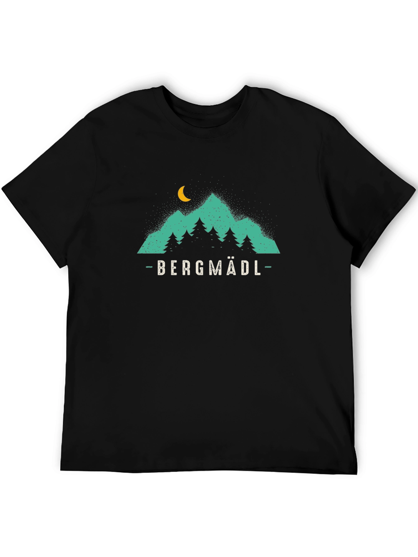 Bergmadl Mountain Graphic T-Shirt - Black