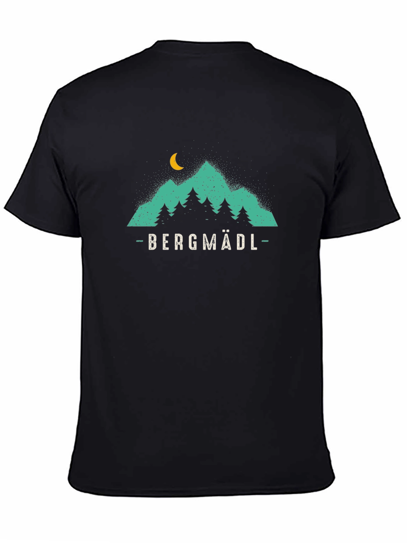 Bergmadl Mountain Graphic T-Shirt - Black