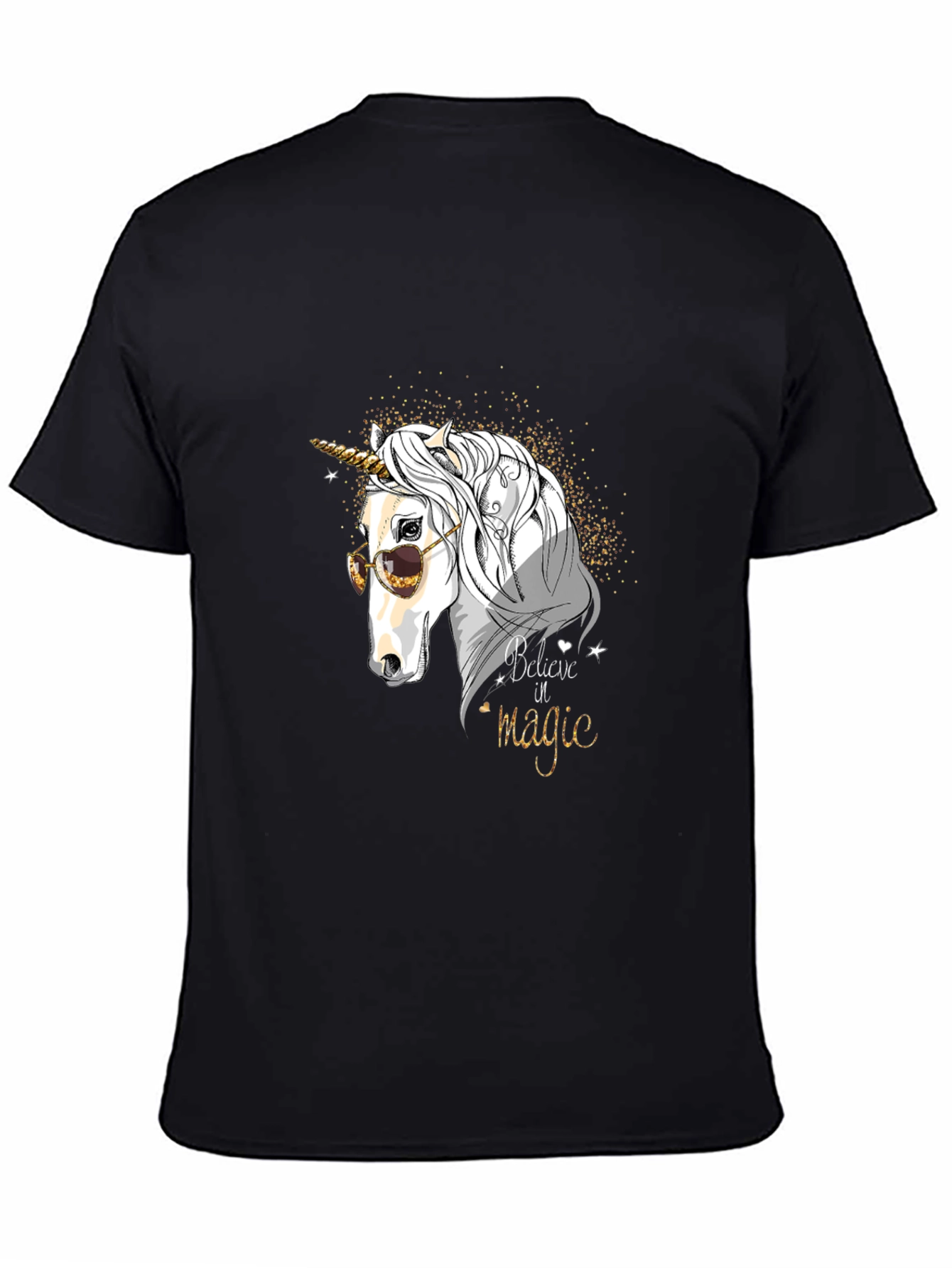 Believe in Magic Unicorn Graphic T-Shirt