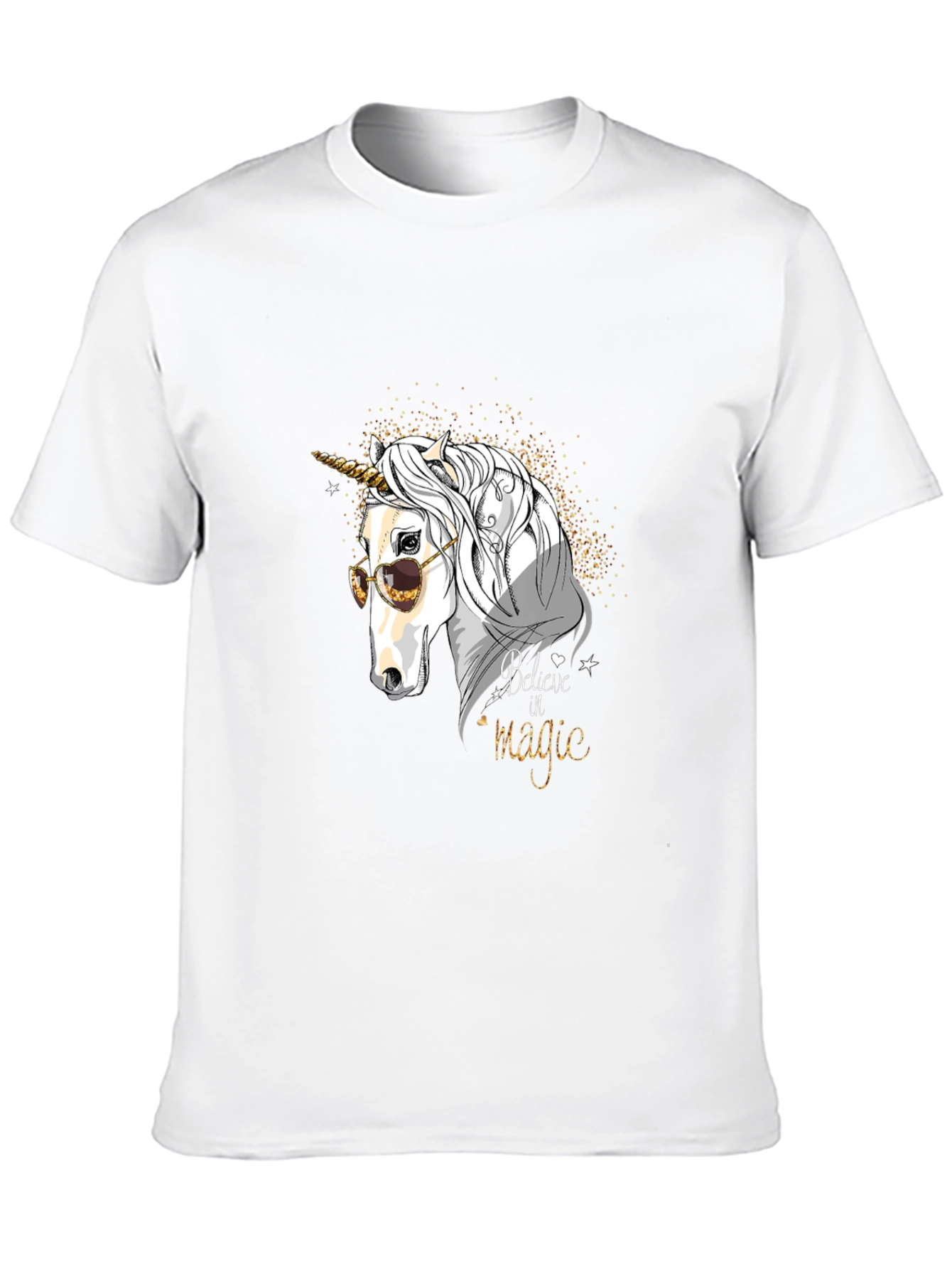 Believe in Magic Unicorn Graphic T-Shirt