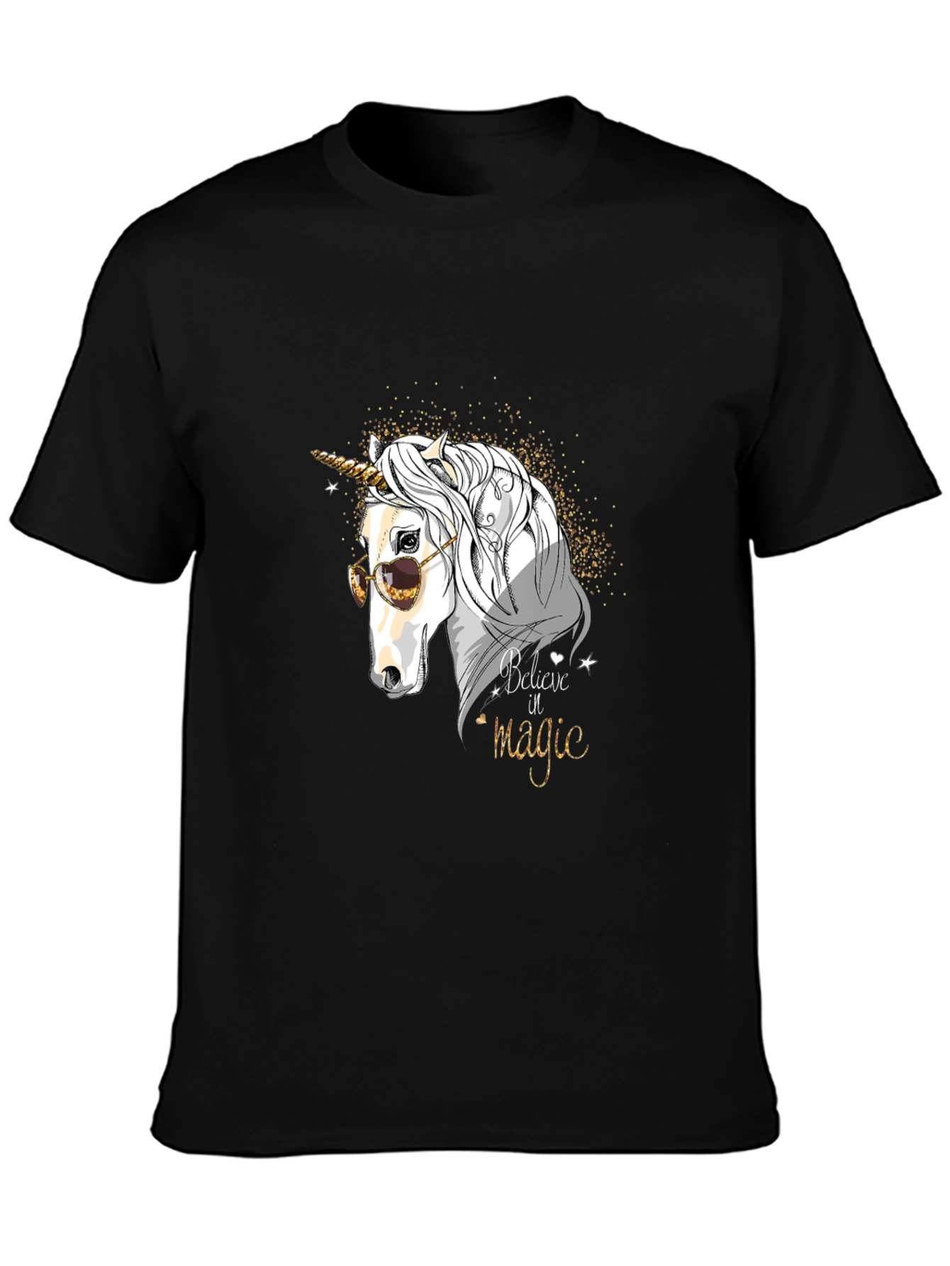 Believe in Magic Unicorn Graphic T-Shirt
