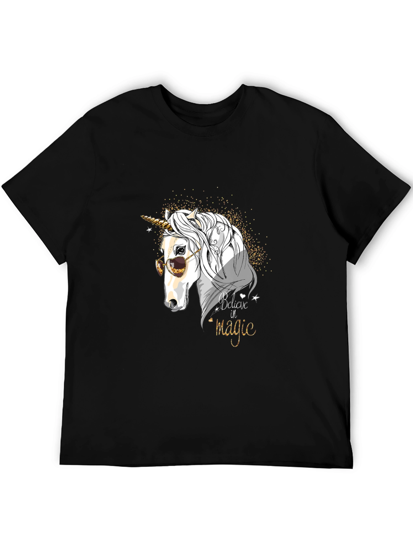 Believe in Magic Unicorn Graphic T-Shirt