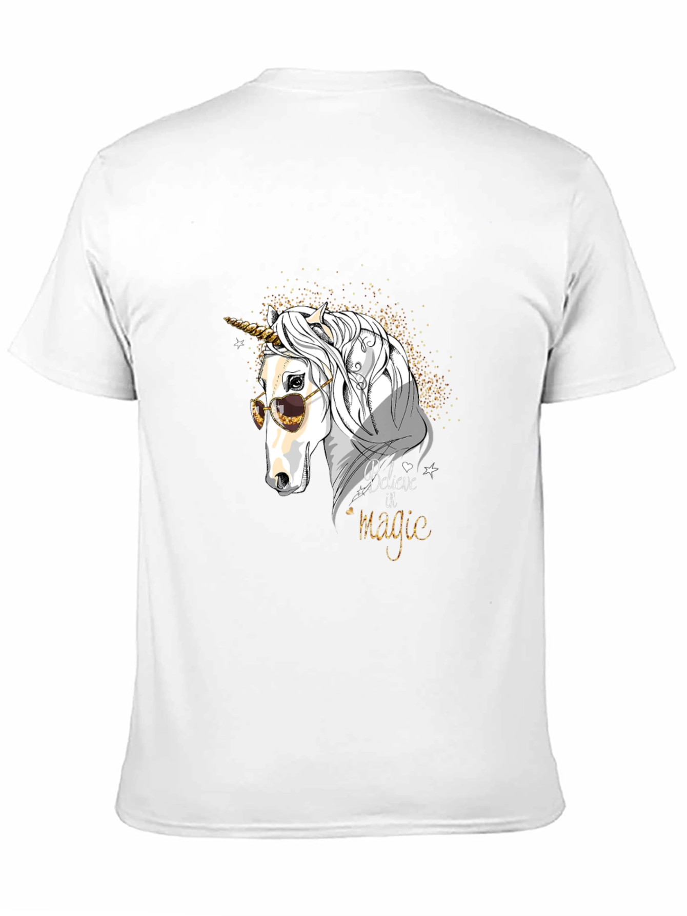 Believe in Magic Unicorn Graphic T-Shirt