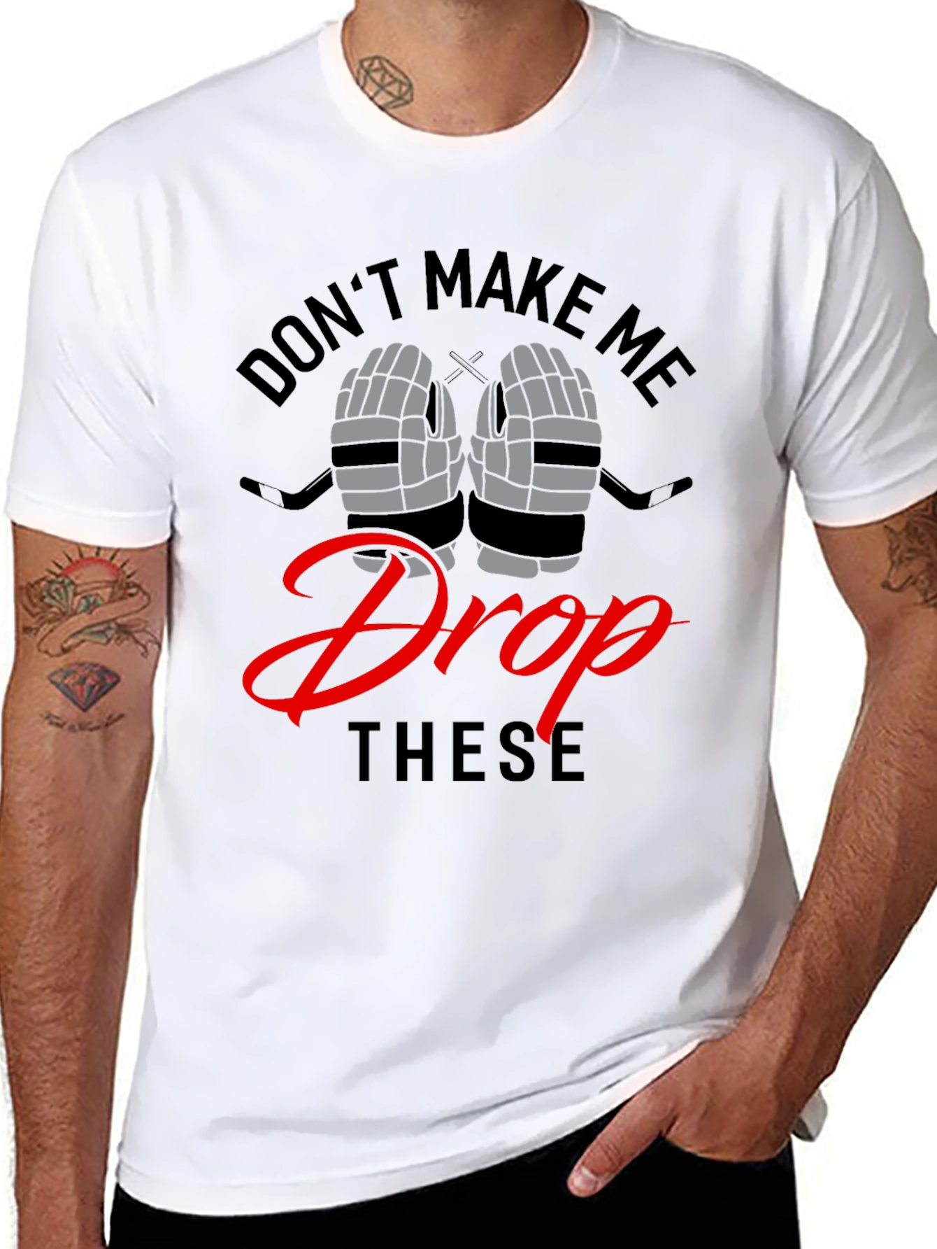 Dont Make Me Drop These Funny Hockey T-Shirt