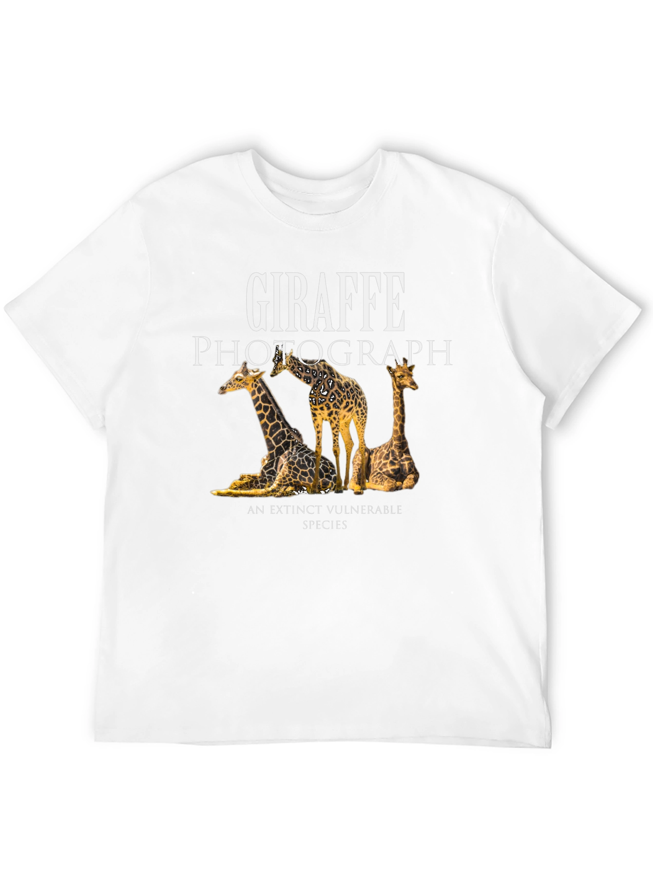 Giraffe Photograph Graphic T-Shirt