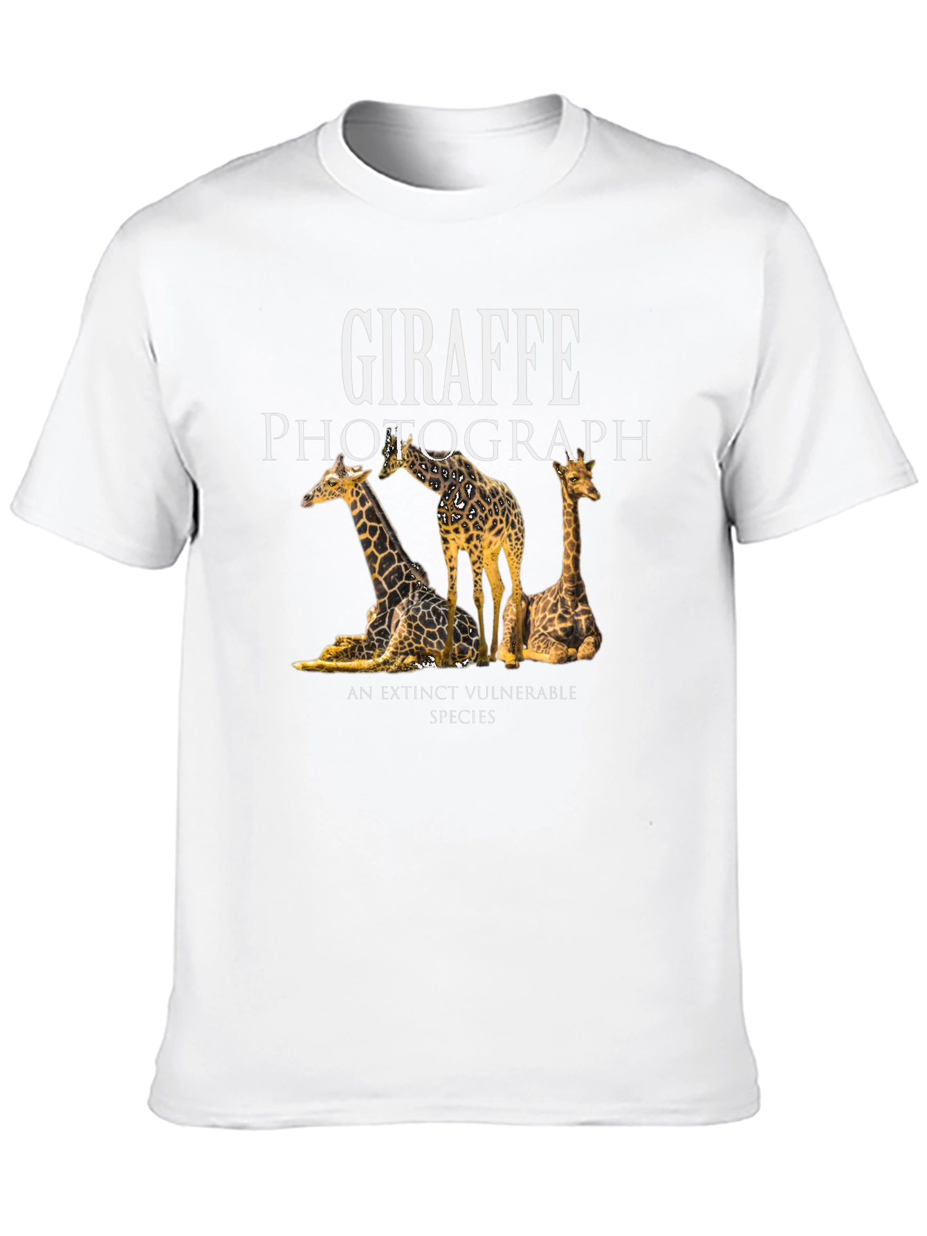 Giraffe Photograph Graphic T-Shirt