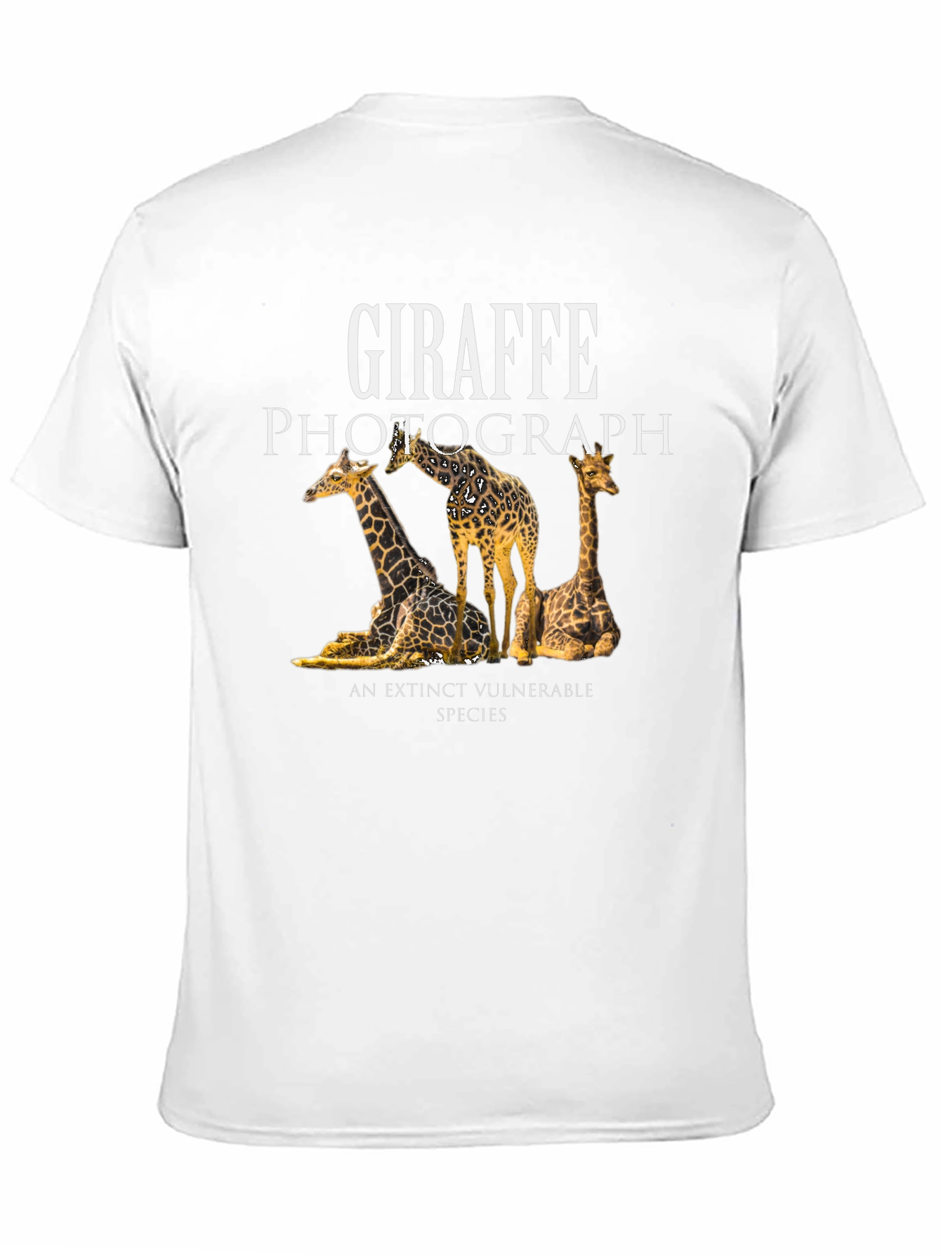 Giraffe Photograph Graphic T-Shirt