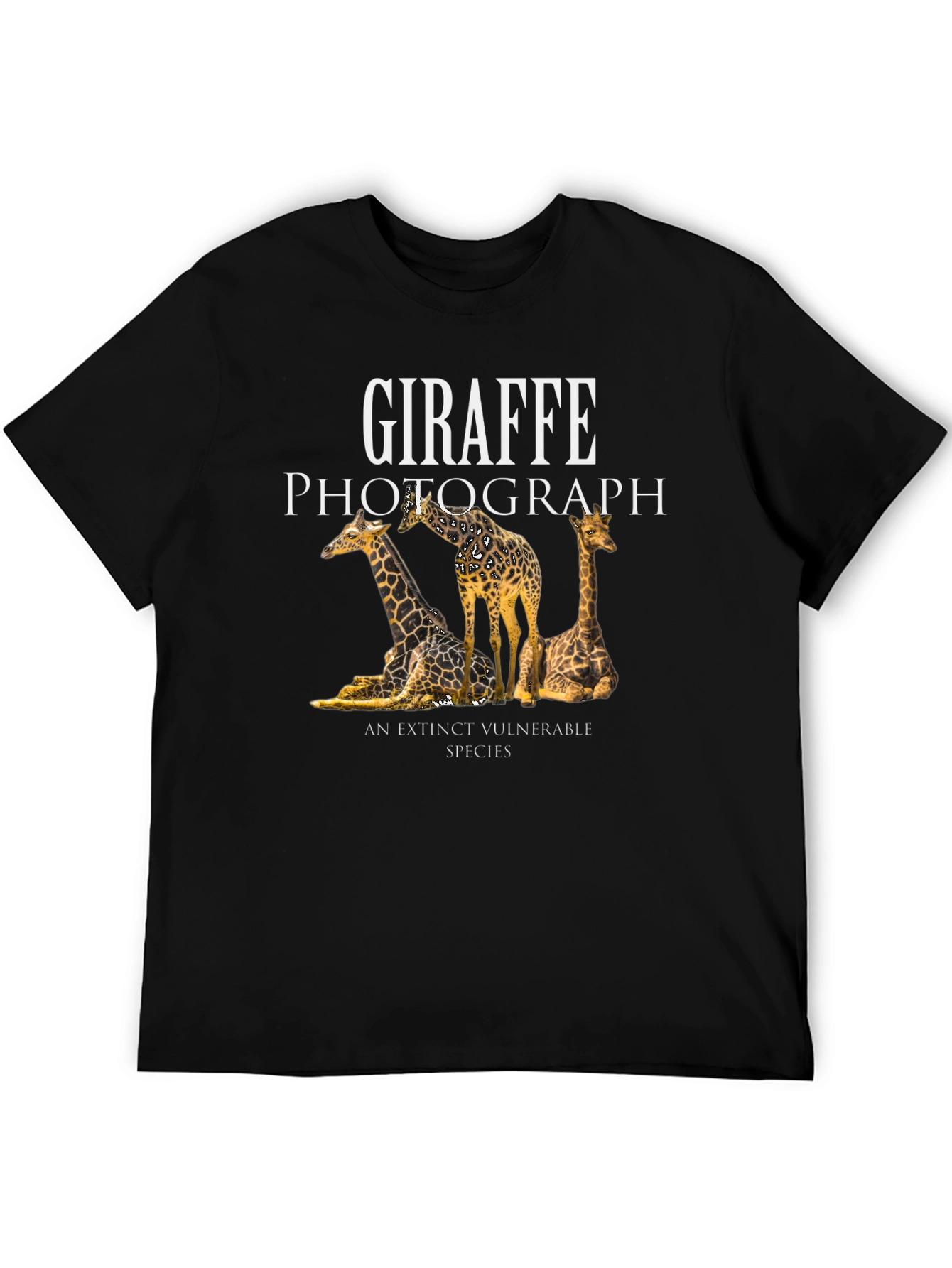 Giraffe Photograph Graphic T-Shirt