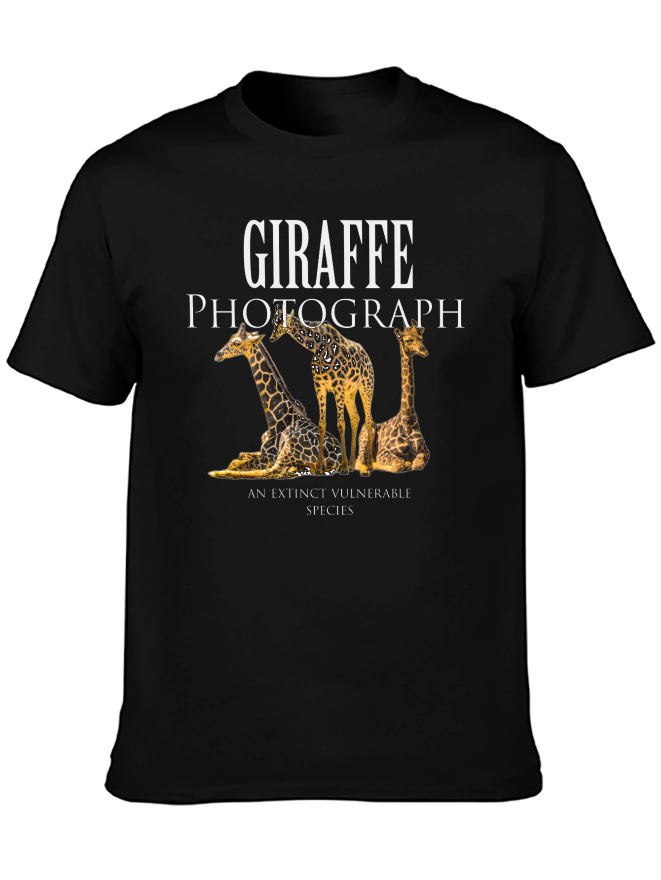 Giraffe Photograph Graphic T-Shirt